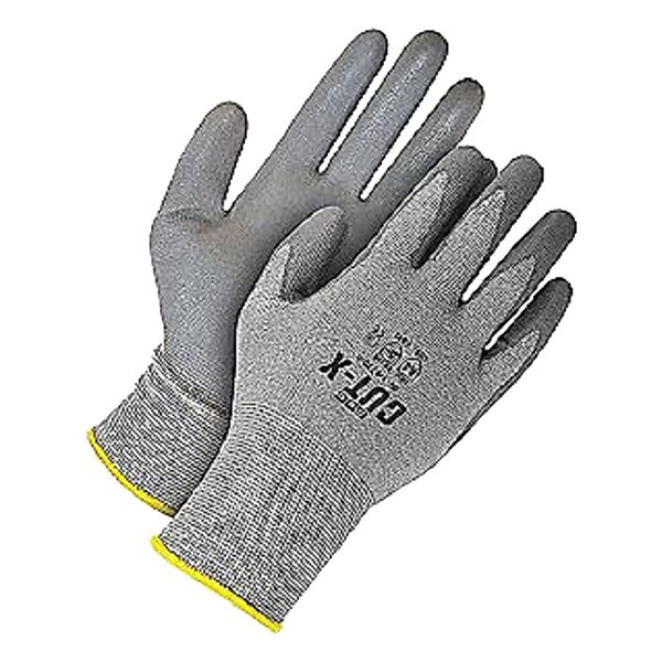 CUT-RESISTANT GLOVES, 18 GA, SZ 9, POLYURETHANE PALM, PR