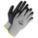 GANTS RÉSISTANTS AUX COUPURES, TAILLE 7/P, 10 3/4PO L, NOIR/GRIS, PEHP/NITRILE/MOUSSE, PR