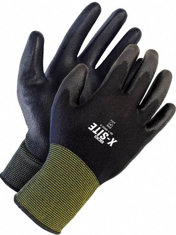 GLOVES, PALM/FINGER COAT, SMOOTH FINISH, SEAMLESS, SIZE 10, POLYURETHANE FOAM NITRILE, NYLON, PR 1