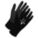 NBR COATED GLOVES, S, BLACK, 9¾ IN, 15 GA, ELASTIC KNIT WRIST W/HEMMED CUFF