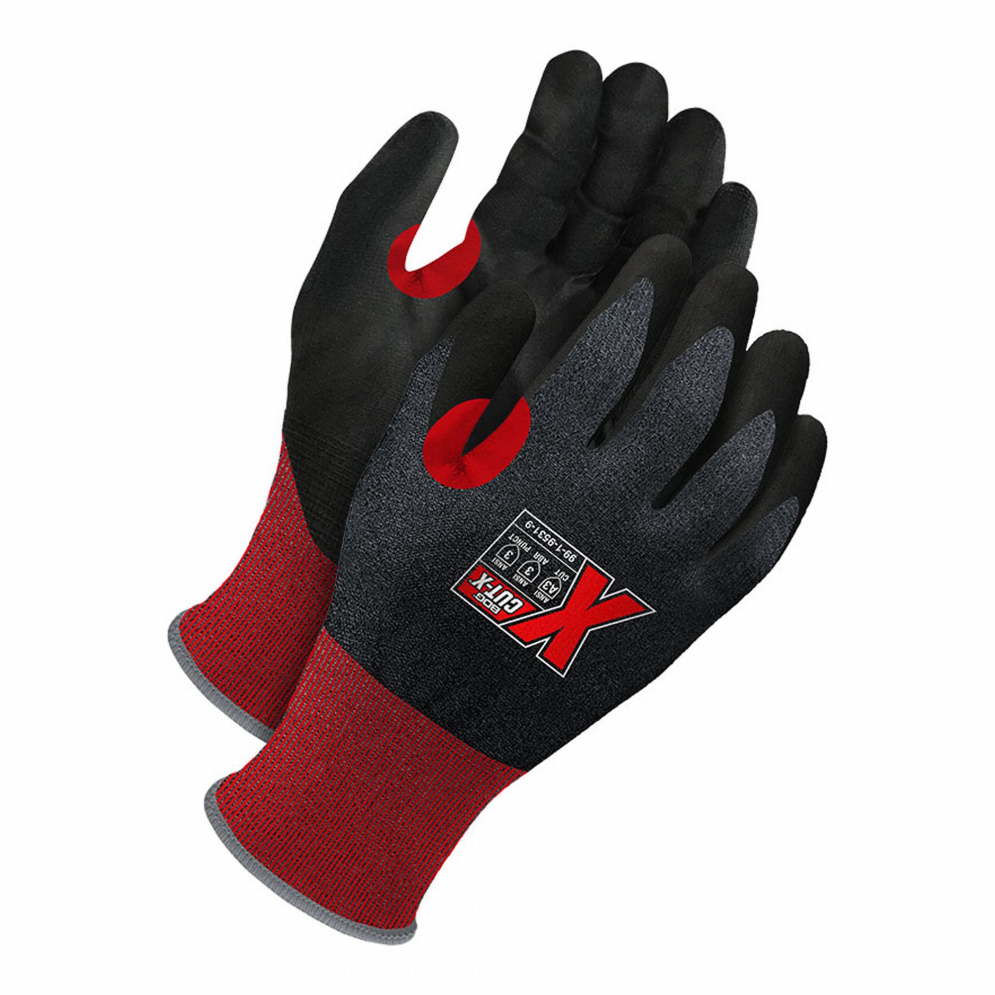 COATED GLOVES,BLACK,HPPE,S,PR