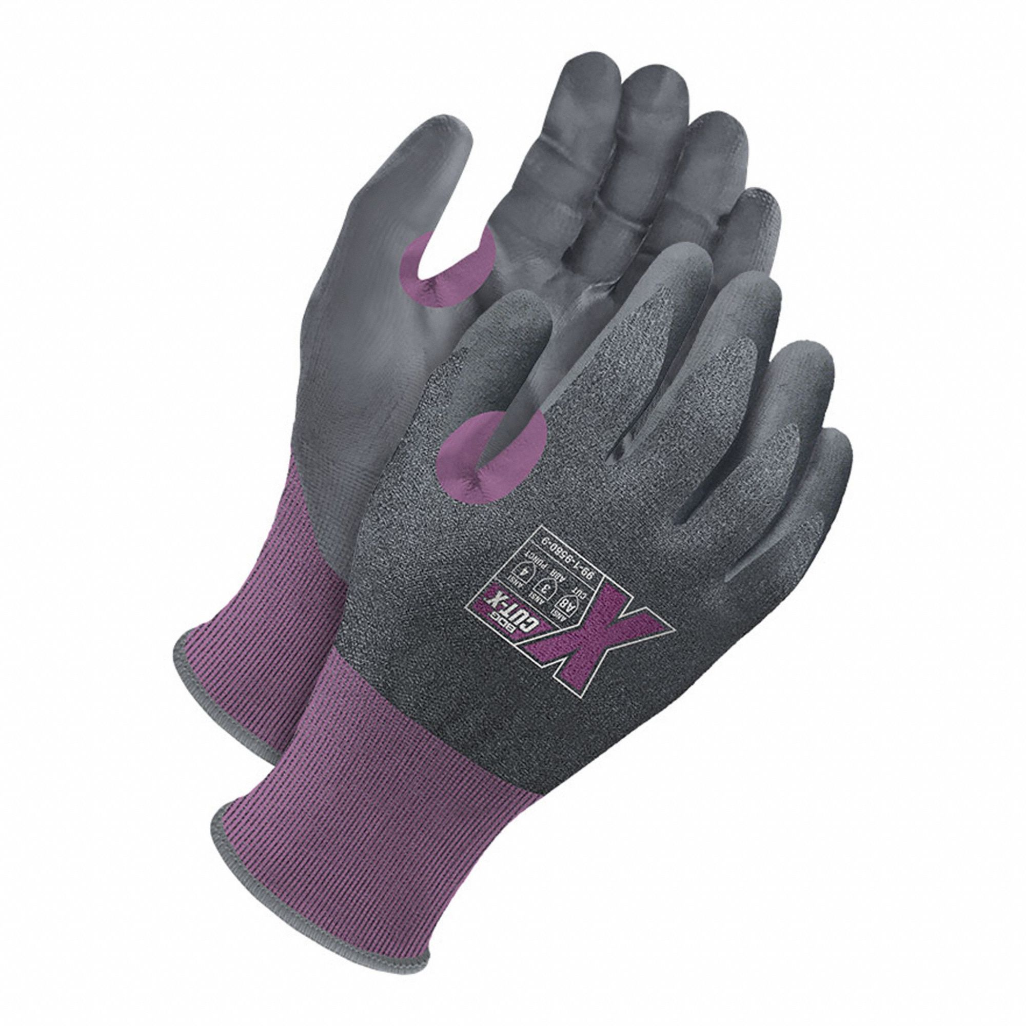 Purple knit gloves discount