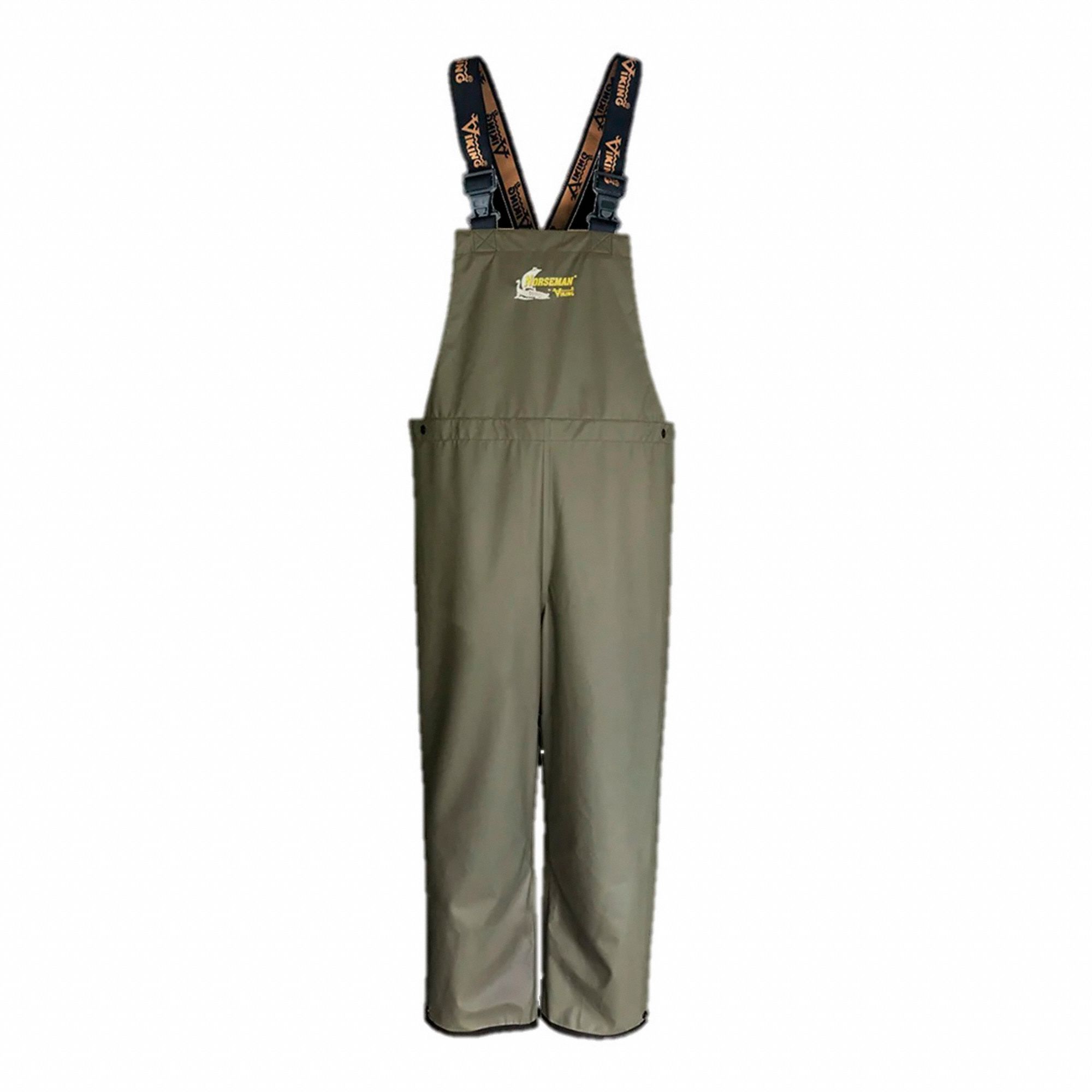 RAIN BIB OVERALLS,GREEN,SZ 3XL