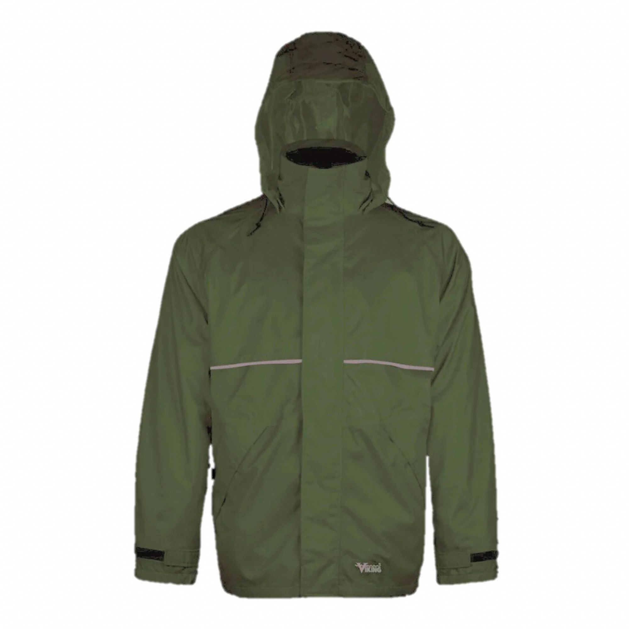 RAIN JACKET,GREEN,SZ 4XL