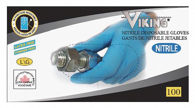 GANTS JETABLES,NITRILE,GRAND,PQ100