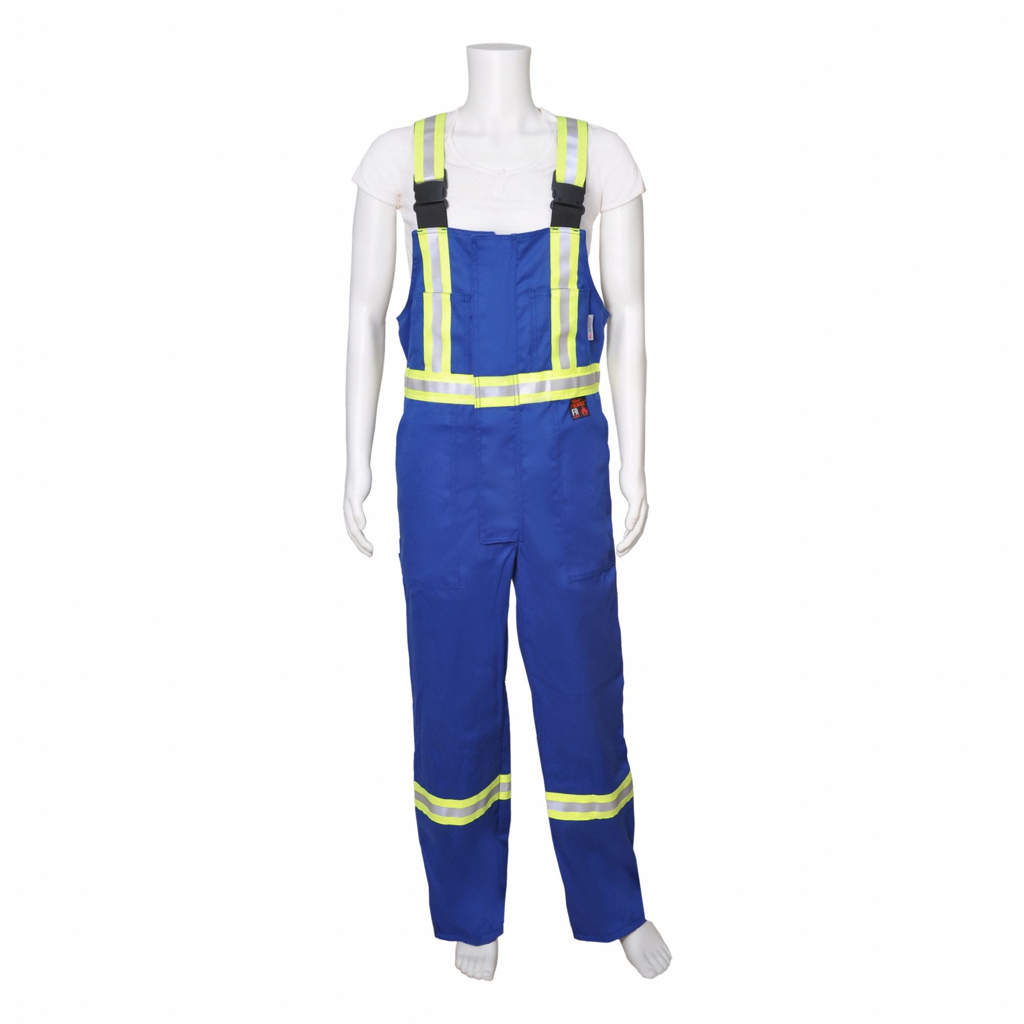 STRIPED COVERALL,MALE,9 OZ,ROYAL BLUE,XS