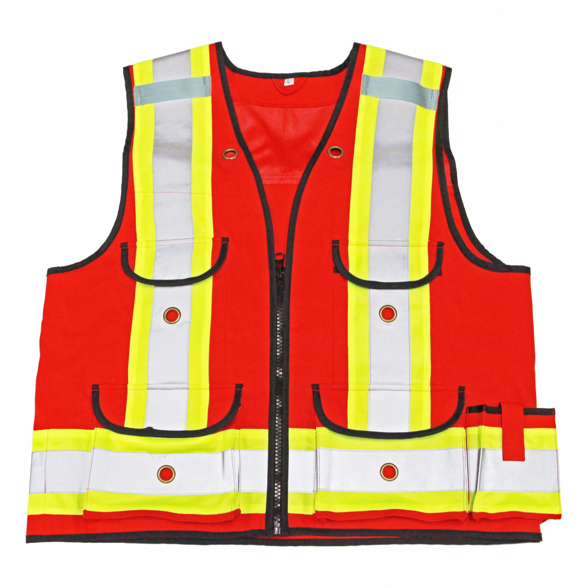 SURVEYORS VEST, 1000D, RED, 4XL, CSA Z96-15 CLASS 1, LEVEL 2