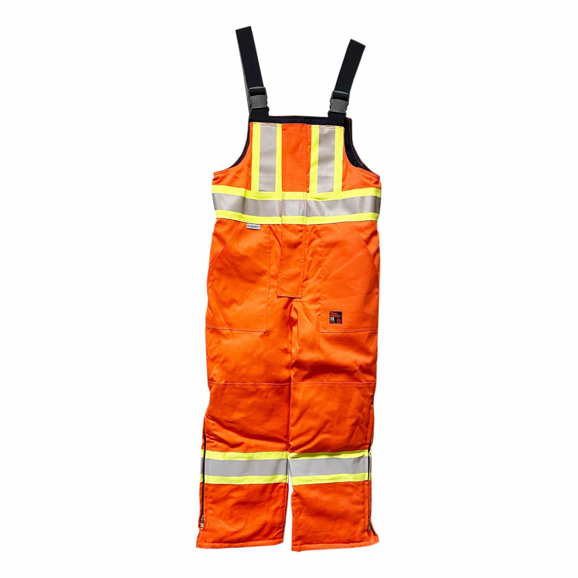FLAME-RETARDANT OVERALLS,SZ L,ORANGE