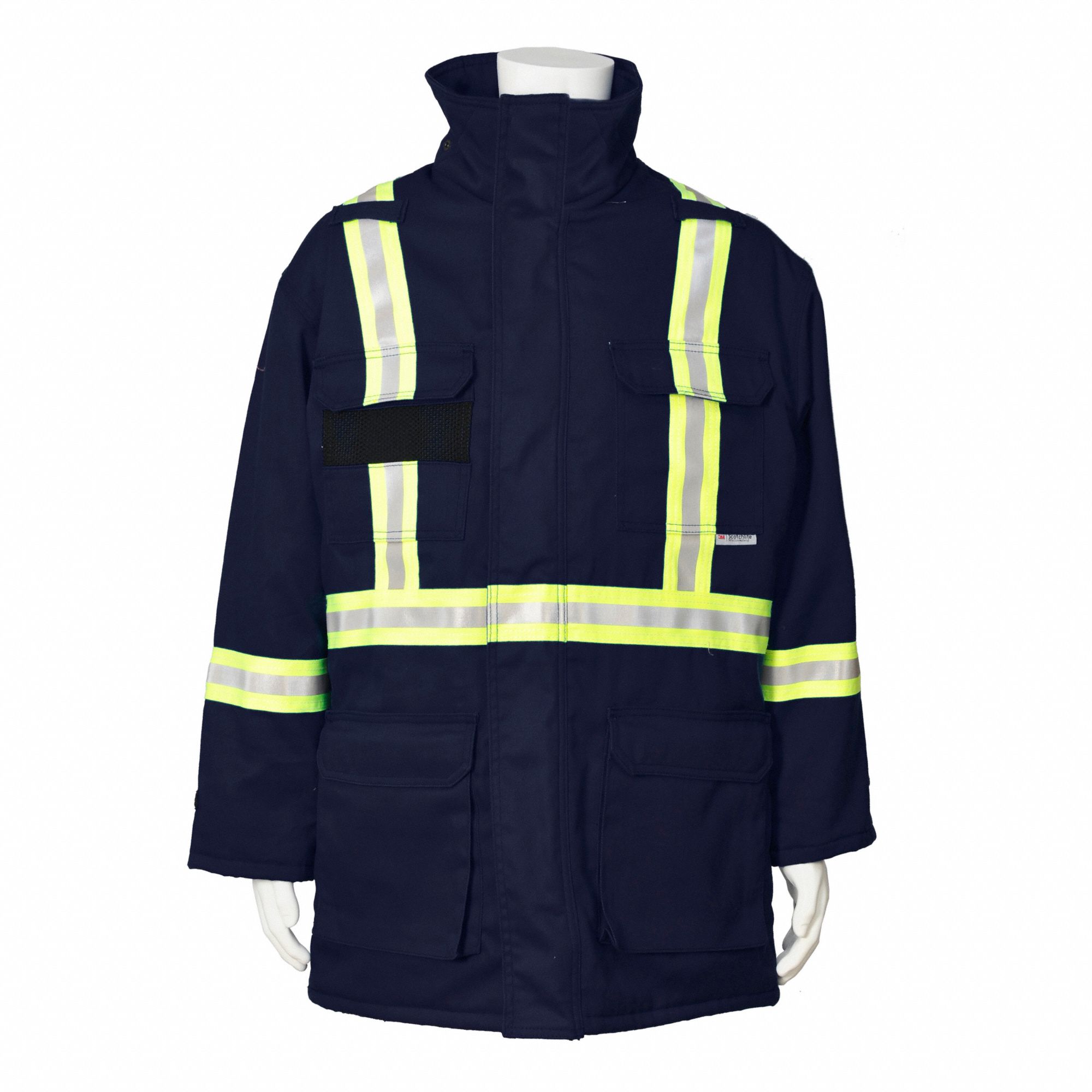 FLAME-RESISTANT PARKA,NAVY,SZ M