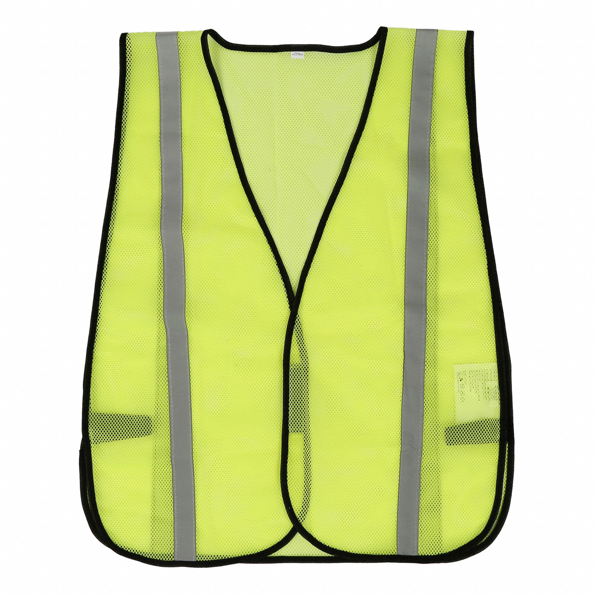 UNISEX HI-VIS VEST, UNIVERSAL, 24 IN L, YELLOW/GREEN, POLYESTER MESH