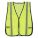 UNISEX HI-VIS VEST, UNIVERSAL, 24 IN L, YELLOW/GREEN, POLYESTER MESH