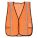 UNISEX HI-VIS VEST, UNIVERSAL, 24 IN L, ORANGE/RED, POLYESTER MESH