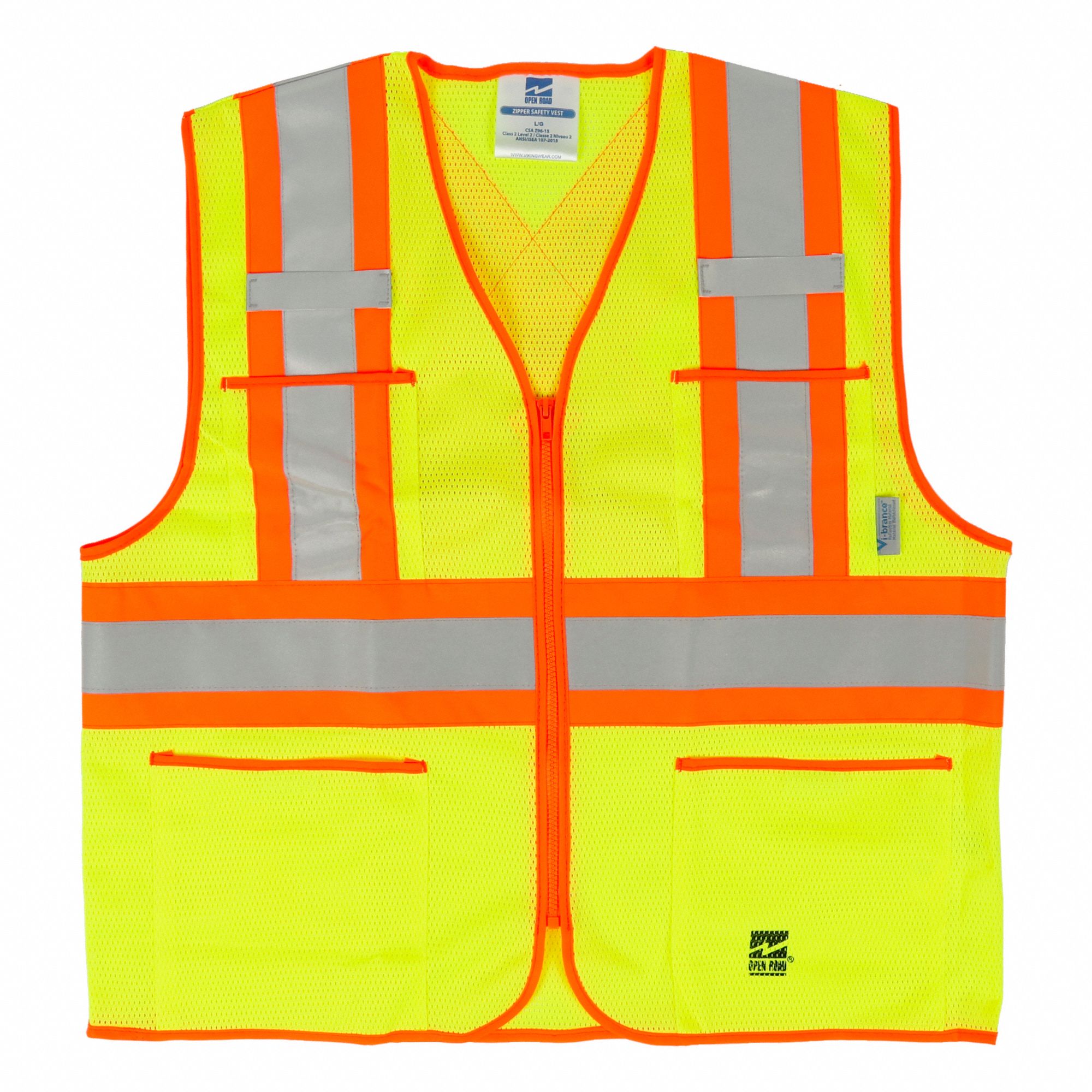 VESTE DE SECURITE GLISSIERE, VRT, 3TG