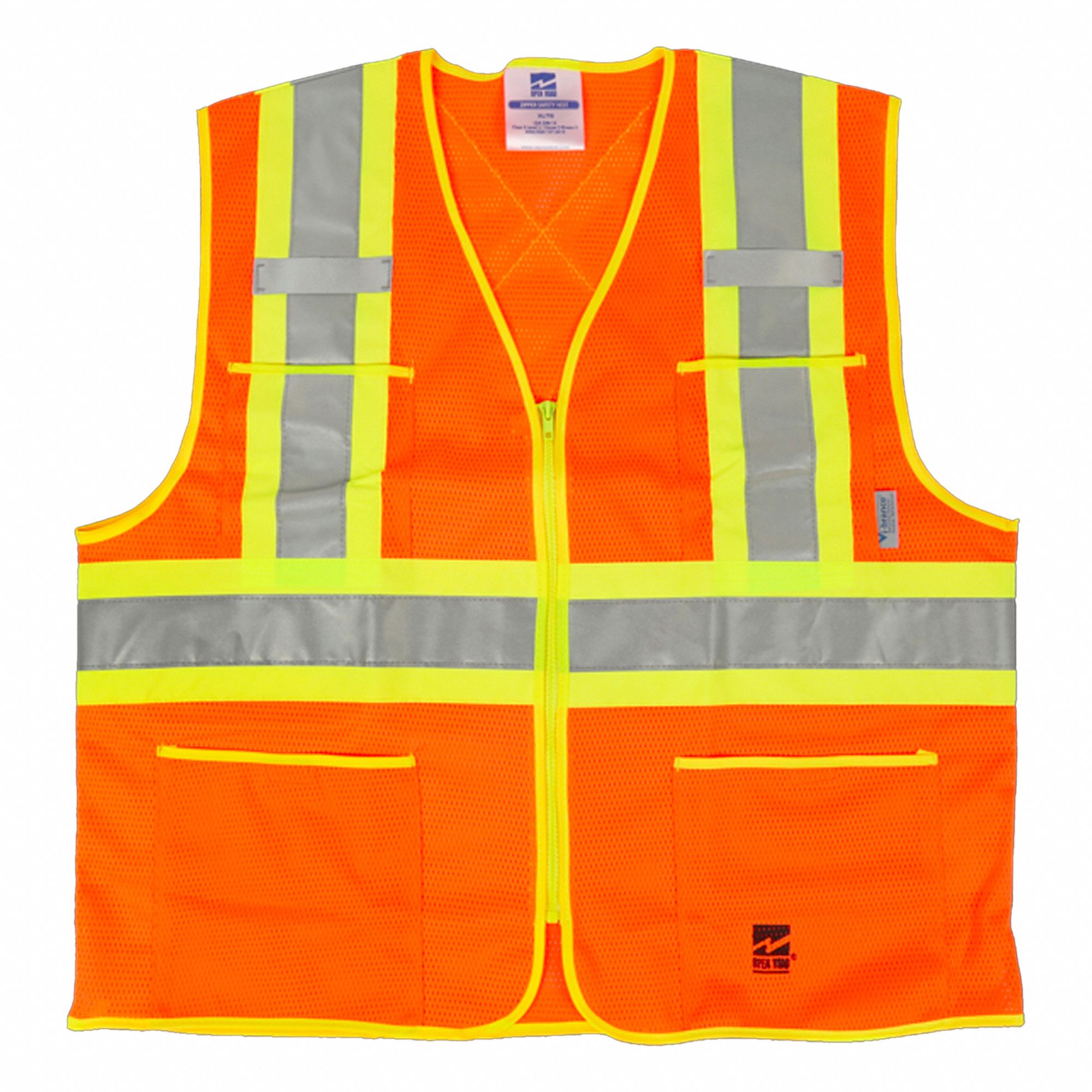 HIGH VISIBILITY VEST,SZ XL,ORANGE