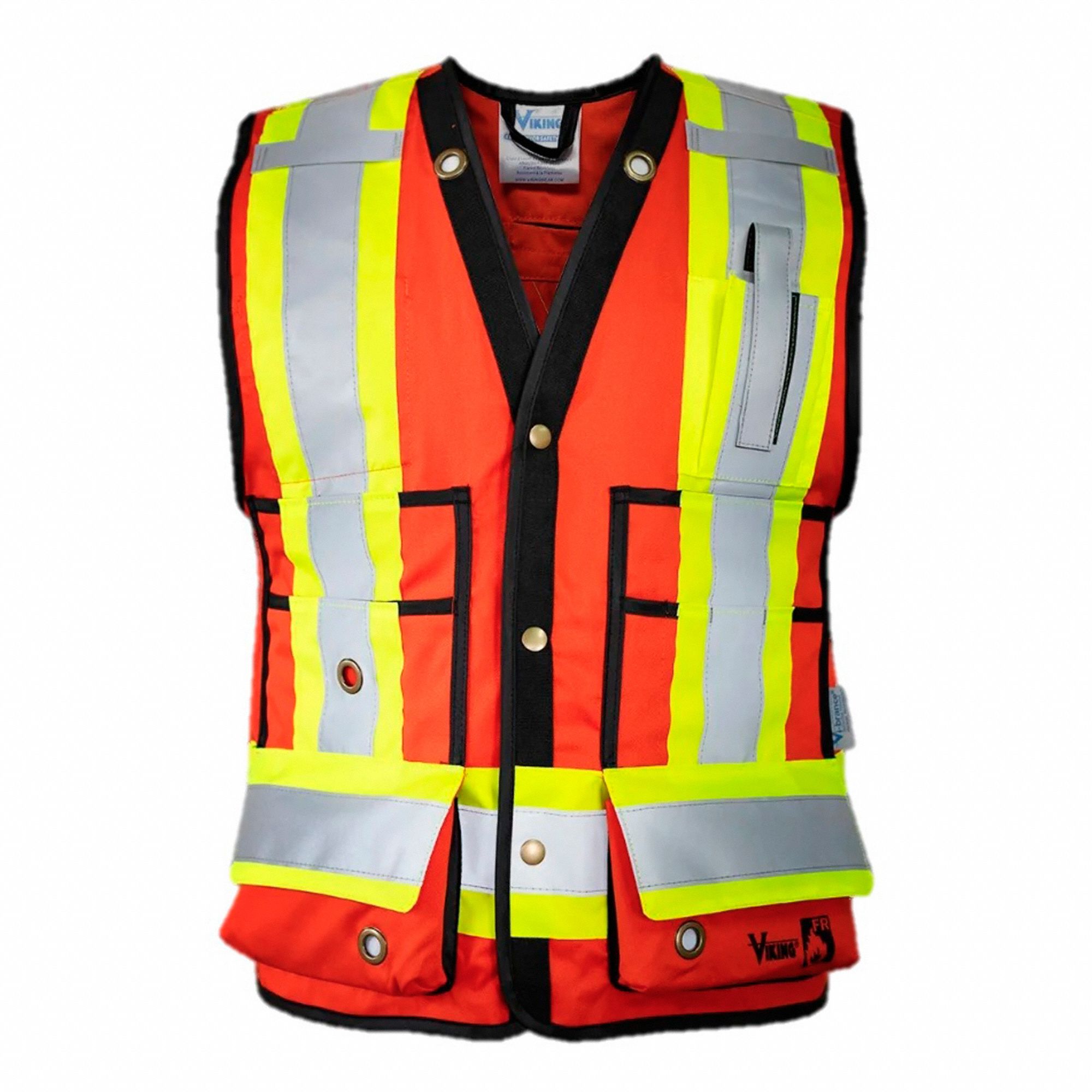 VESTE HTE VISIBIL, ORANGE, TAILLE M