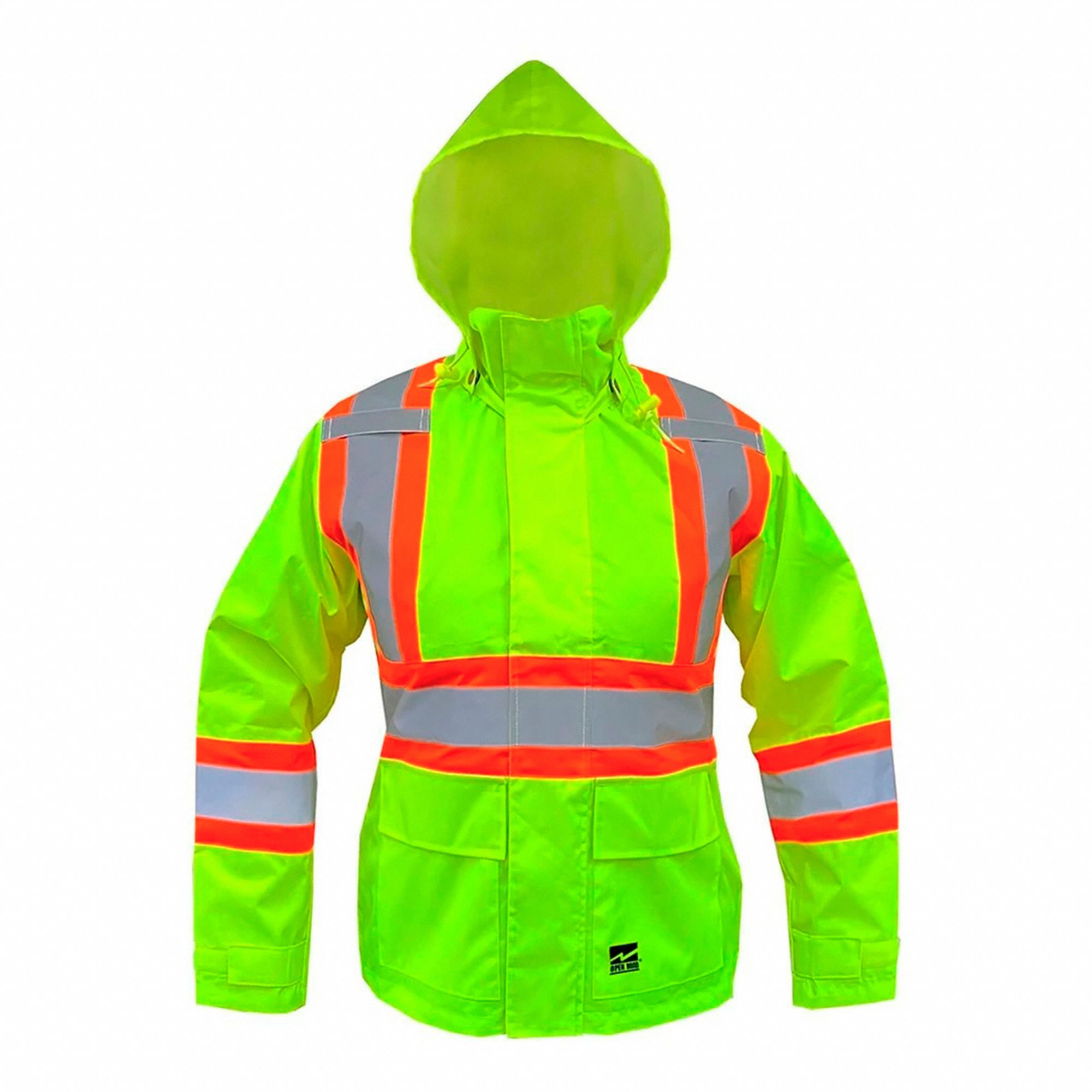 RAIN JACKET,FEMALE,GREEN,SZ L