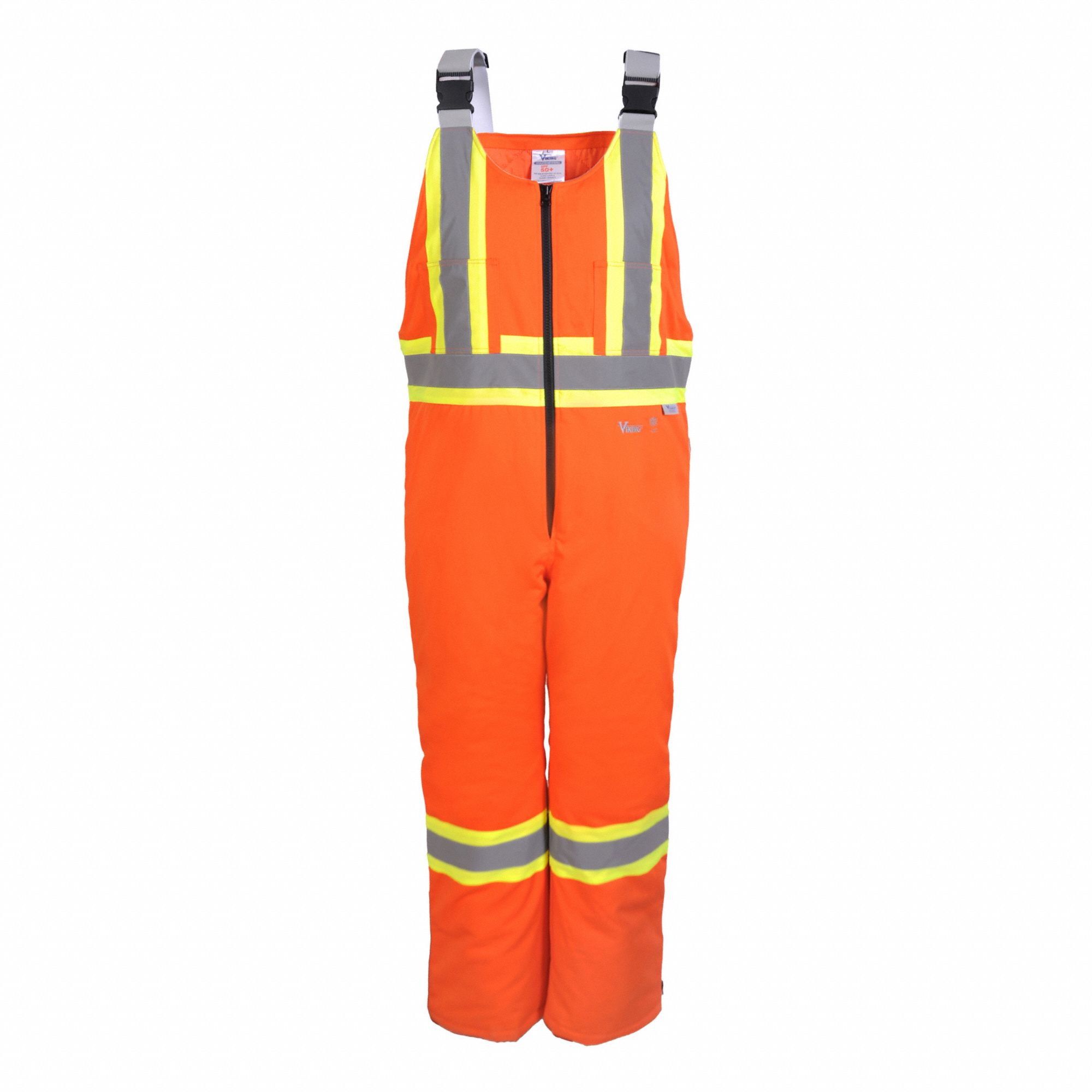 MEN'S SAFETY OVERALLS, CSA Z196-15, INSULATED, 6 POCKETS, ORANGE, SZ LARGE, POLYESTER/COTTON