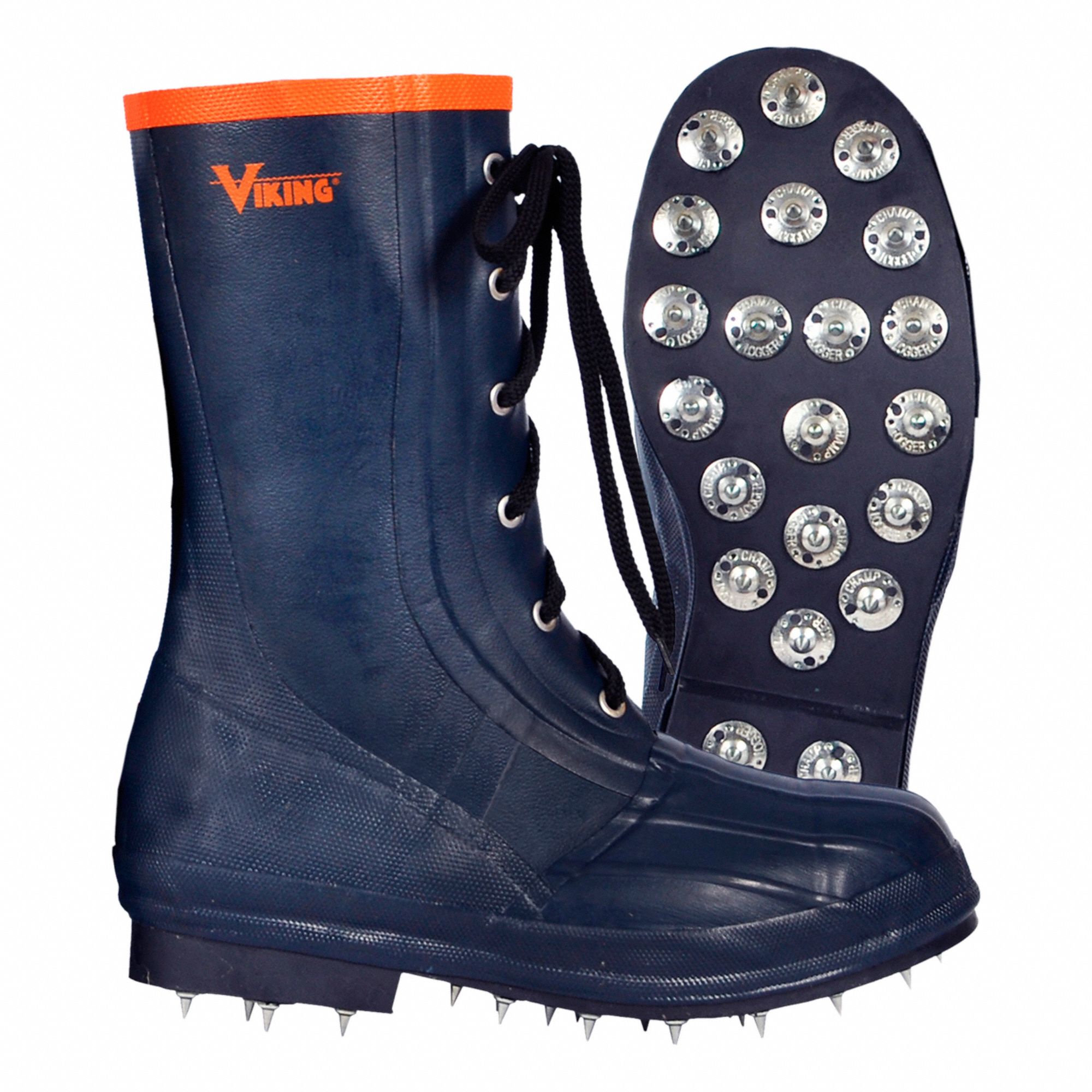 RUBBER BOOTS,SZ 10,CAULKED SOLE,PR