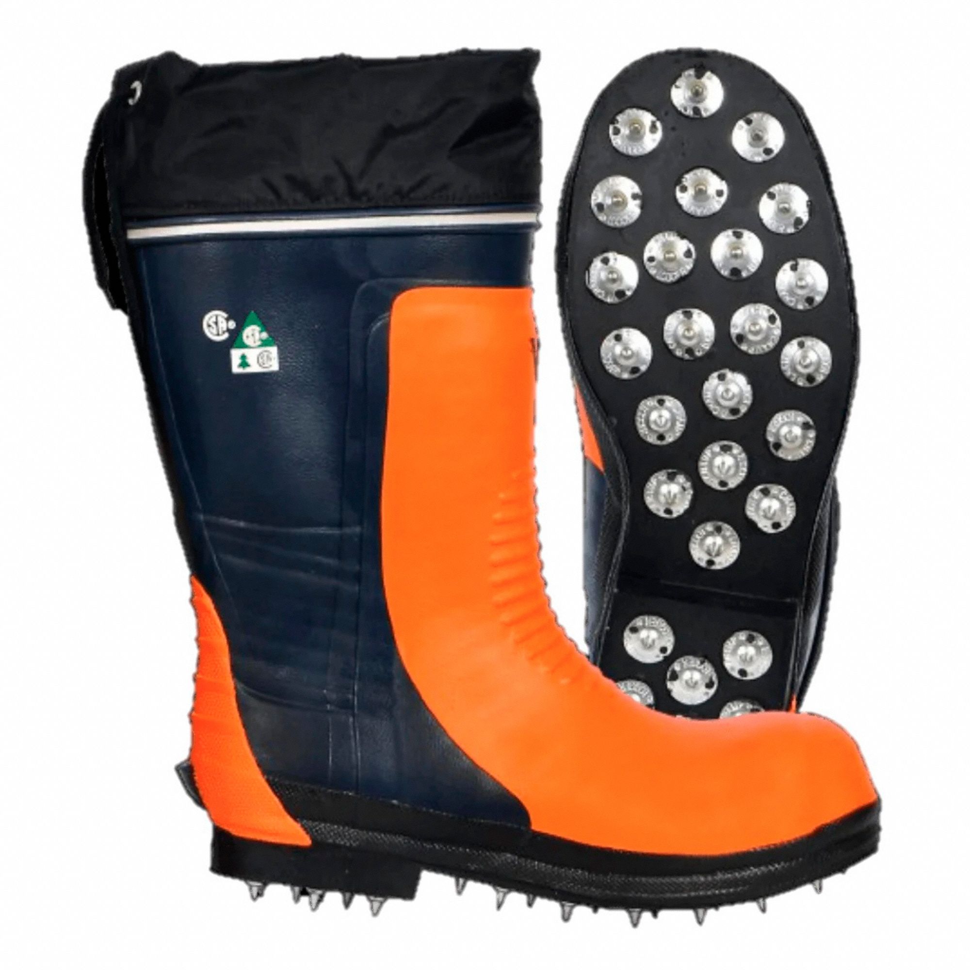 RUBBER BOOTS,SZ 14,CAULKED SOLE,PR