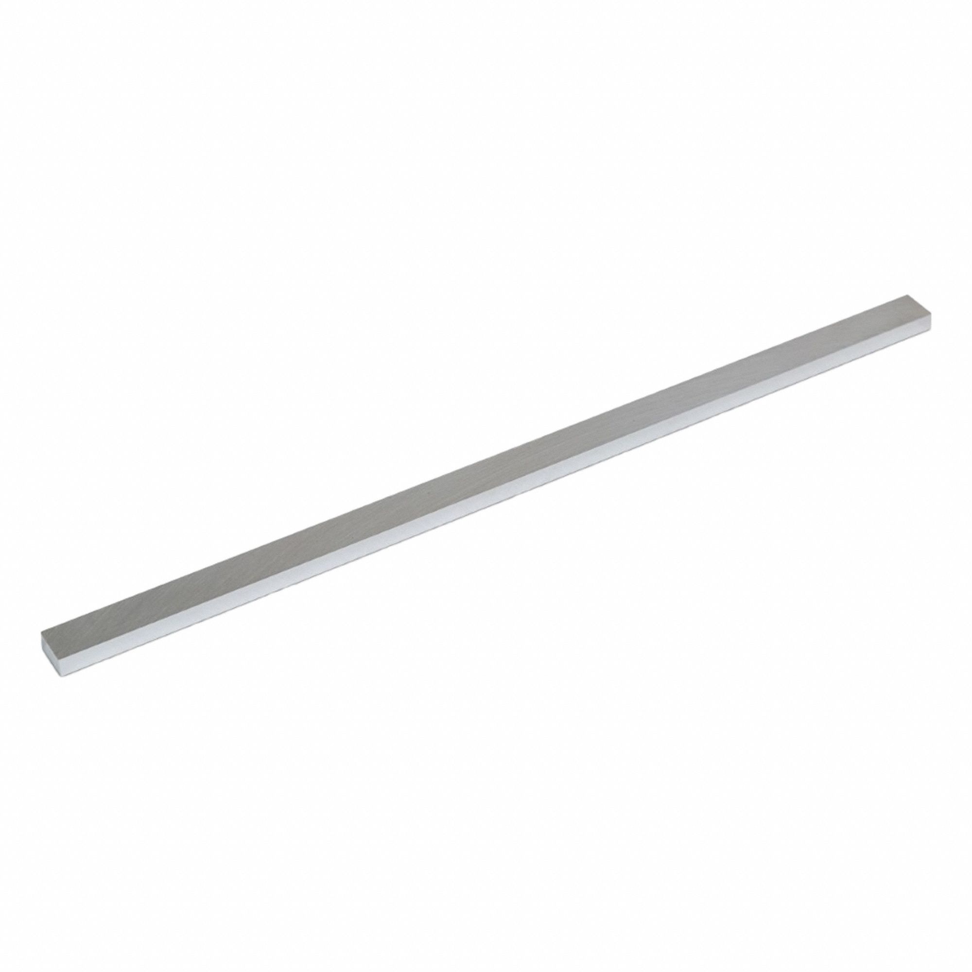 Aluminum Precision Blank: 6061, 0.125 in Thick, 1/2 in x 12 in (W x L), ±0.002 in, +0.063 in/0 in