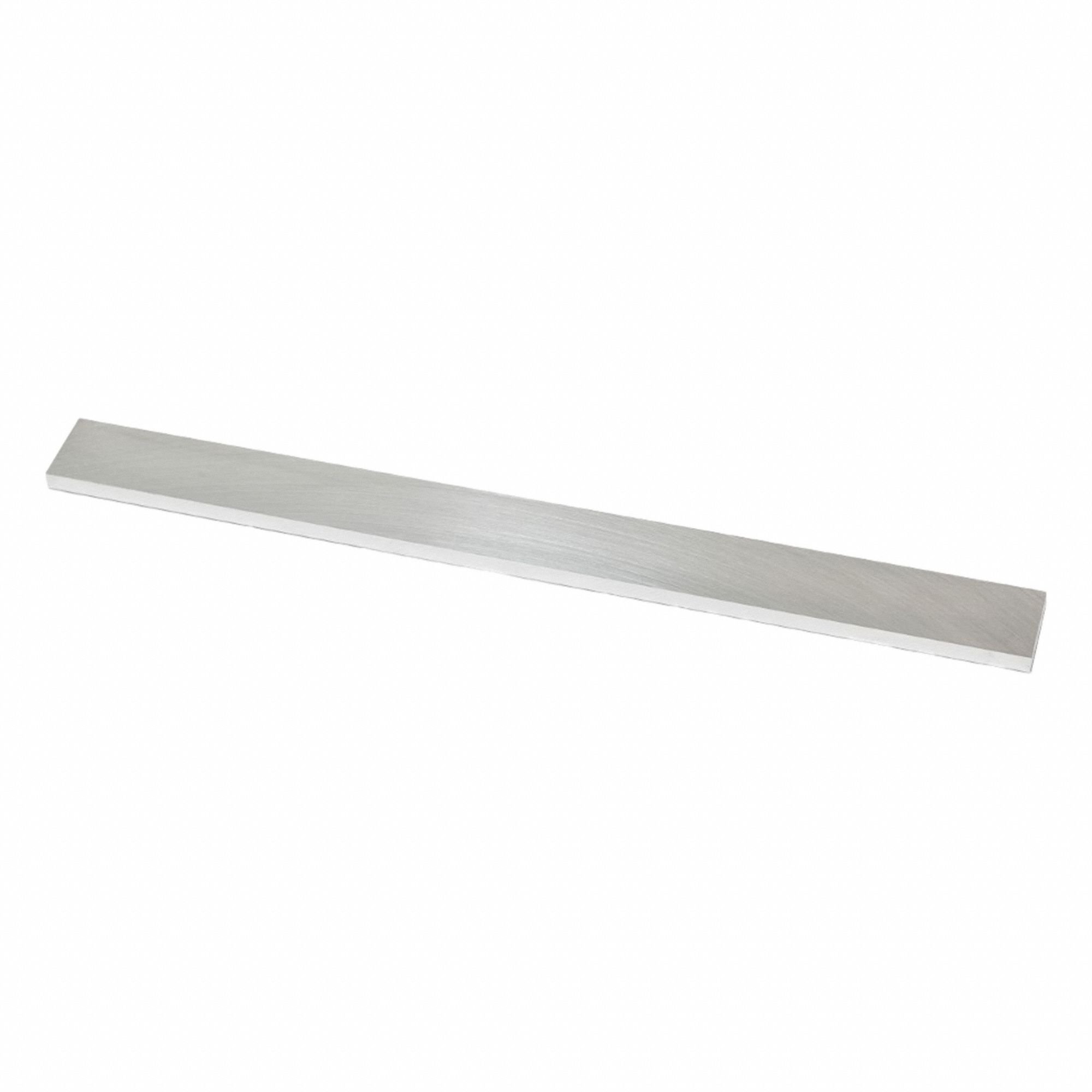 Aluminum Precision Blank: 6061, T651, 0.236 in Thick, 2 in x 24 in (W x L), ±0.002 in, ±0.002 in