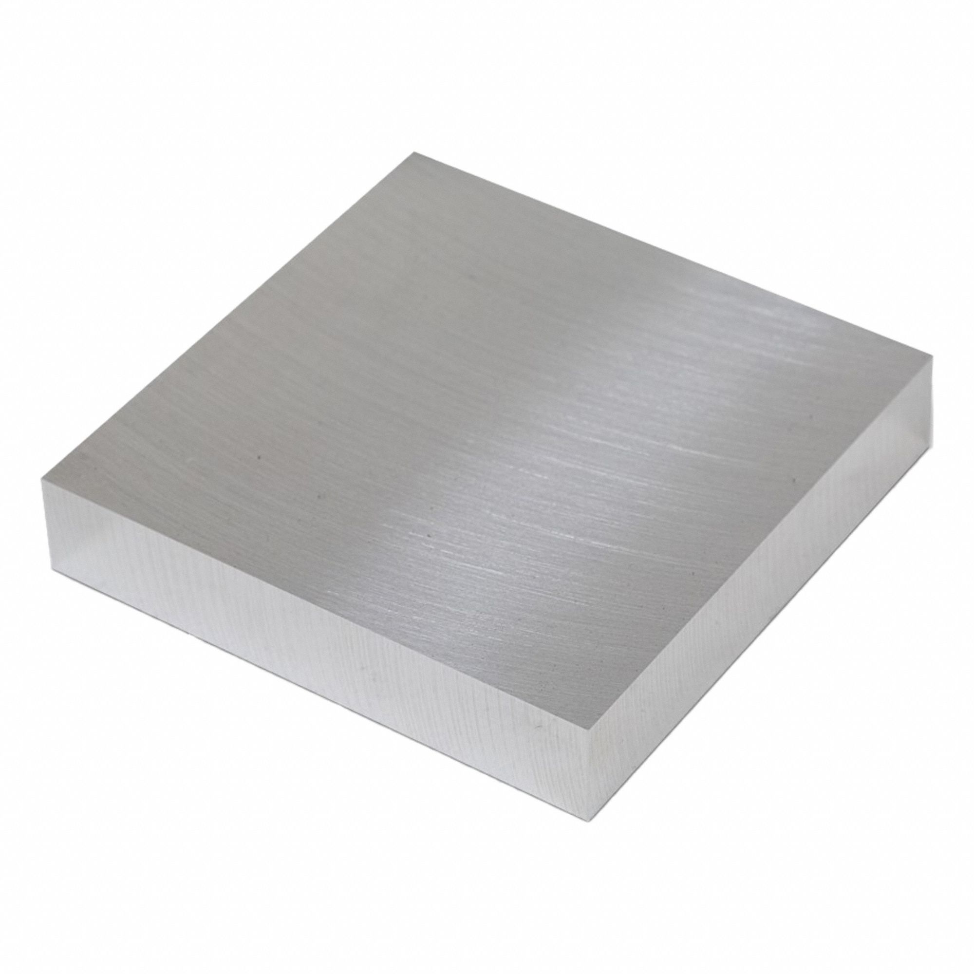 Aluminum Precision Blank: 6061, 0.5 in Thick, 3 in x 3 in (W x L), ±0.002 in, +0.063 in/0 in, T651