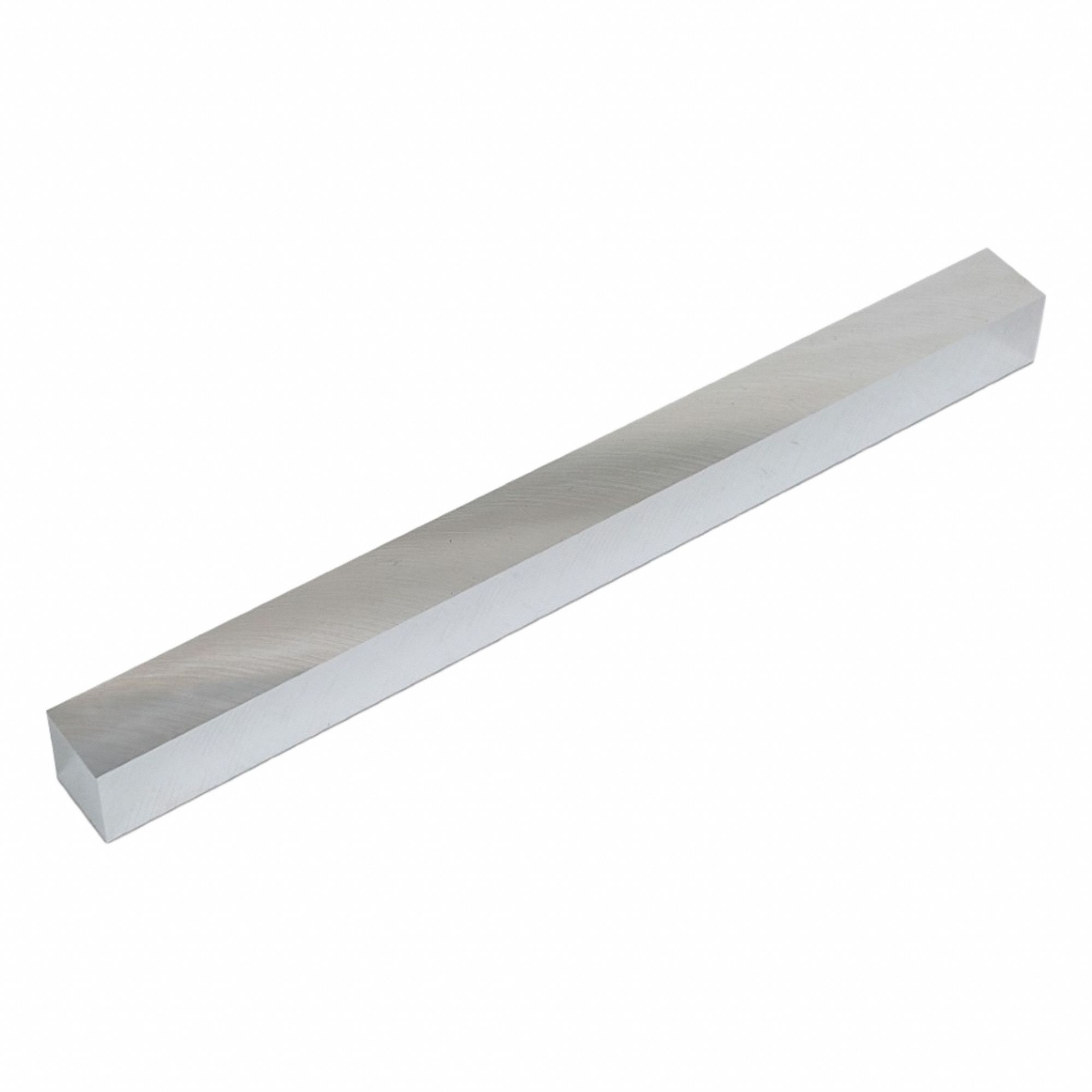 Aluminum Precision Blank: 7075, T651, 1 in Thick, 1 in x 12 in (W x L), ±0.002 in, ±0.002 in