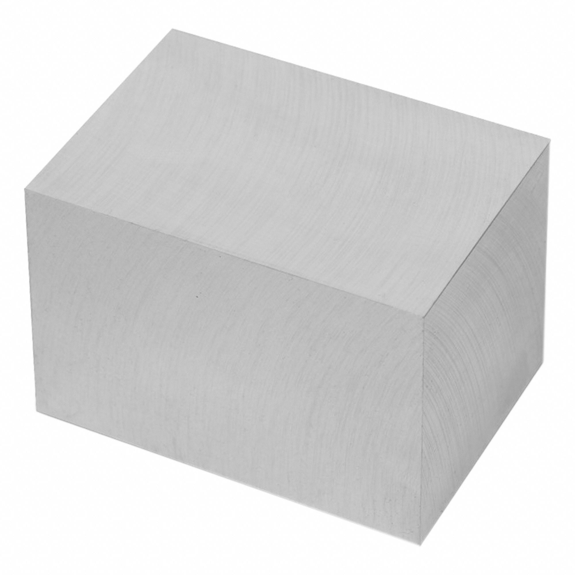 Aluminum Precision Blank: 6061, T651, 2 in Thick, 2 in x 3 in (W x L), ±0.002 in, ±0.002 in