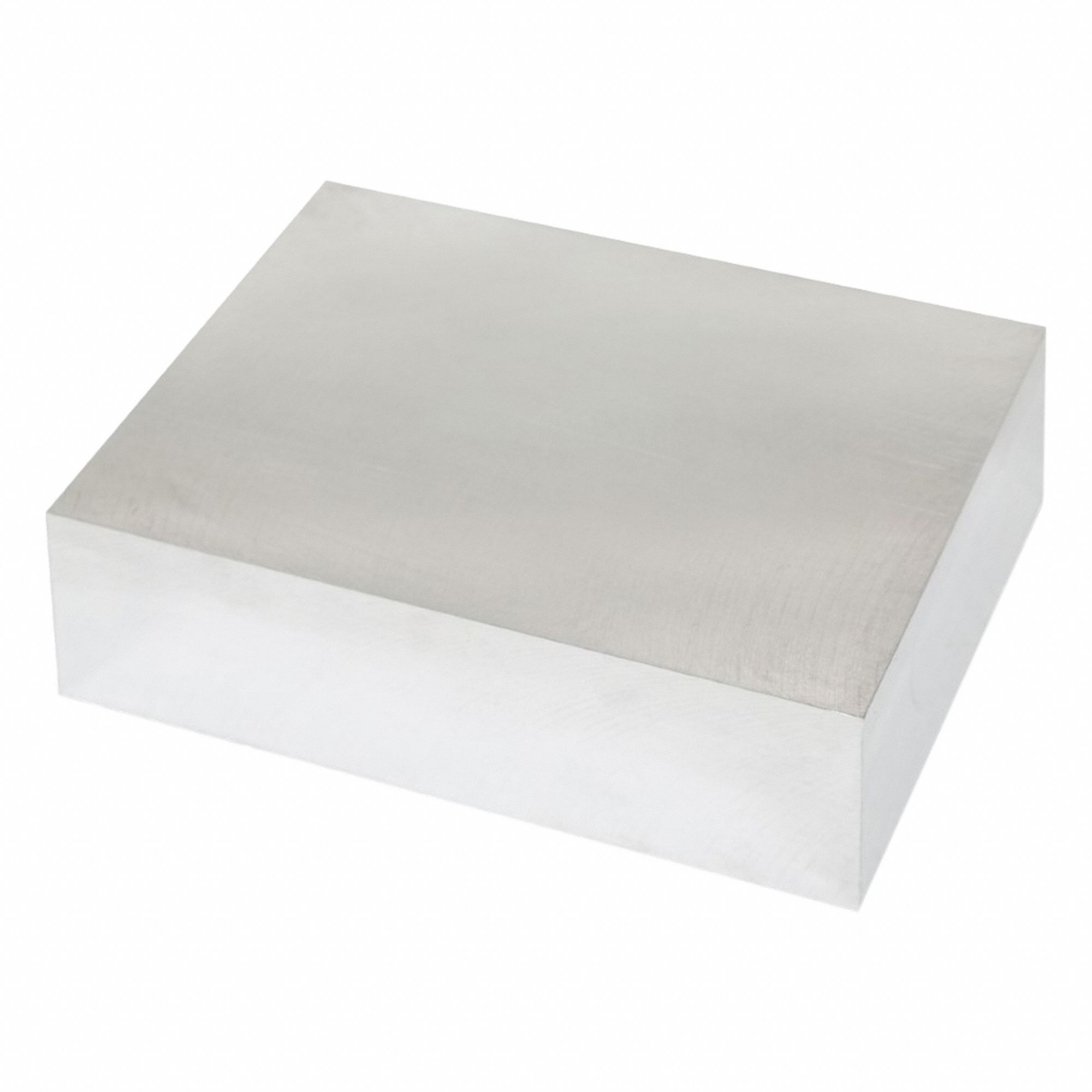 Aluminum Precision Blank: 7075, T651, 2 in Thick, 4 in x 6 in (W x L), ±0.002 in, ±0.002 in