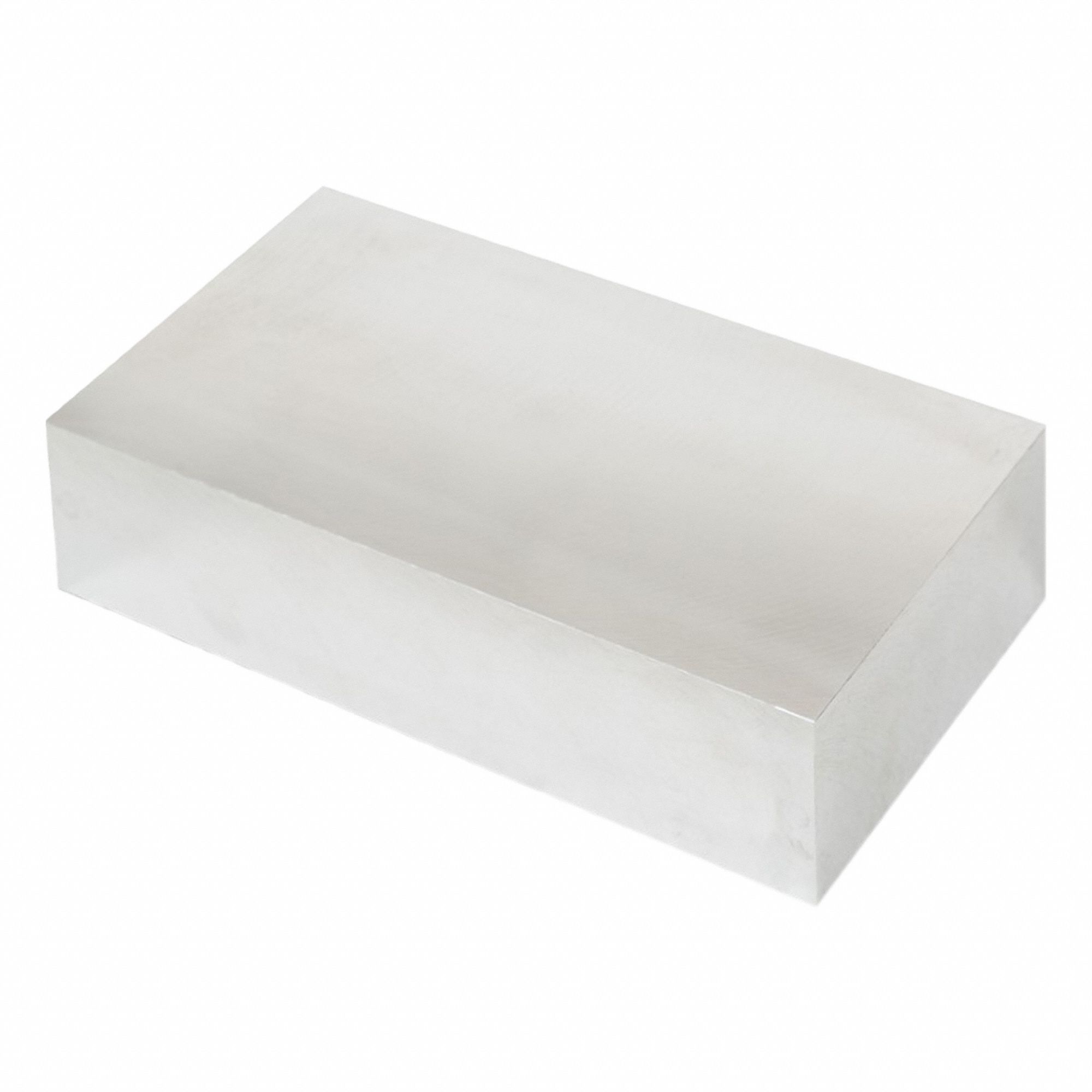 Aluminum Precision Blank: 6061, T651, 2 in Thick, 4 in x 8 in (W x L), ±0.002 in, ±0.002 in