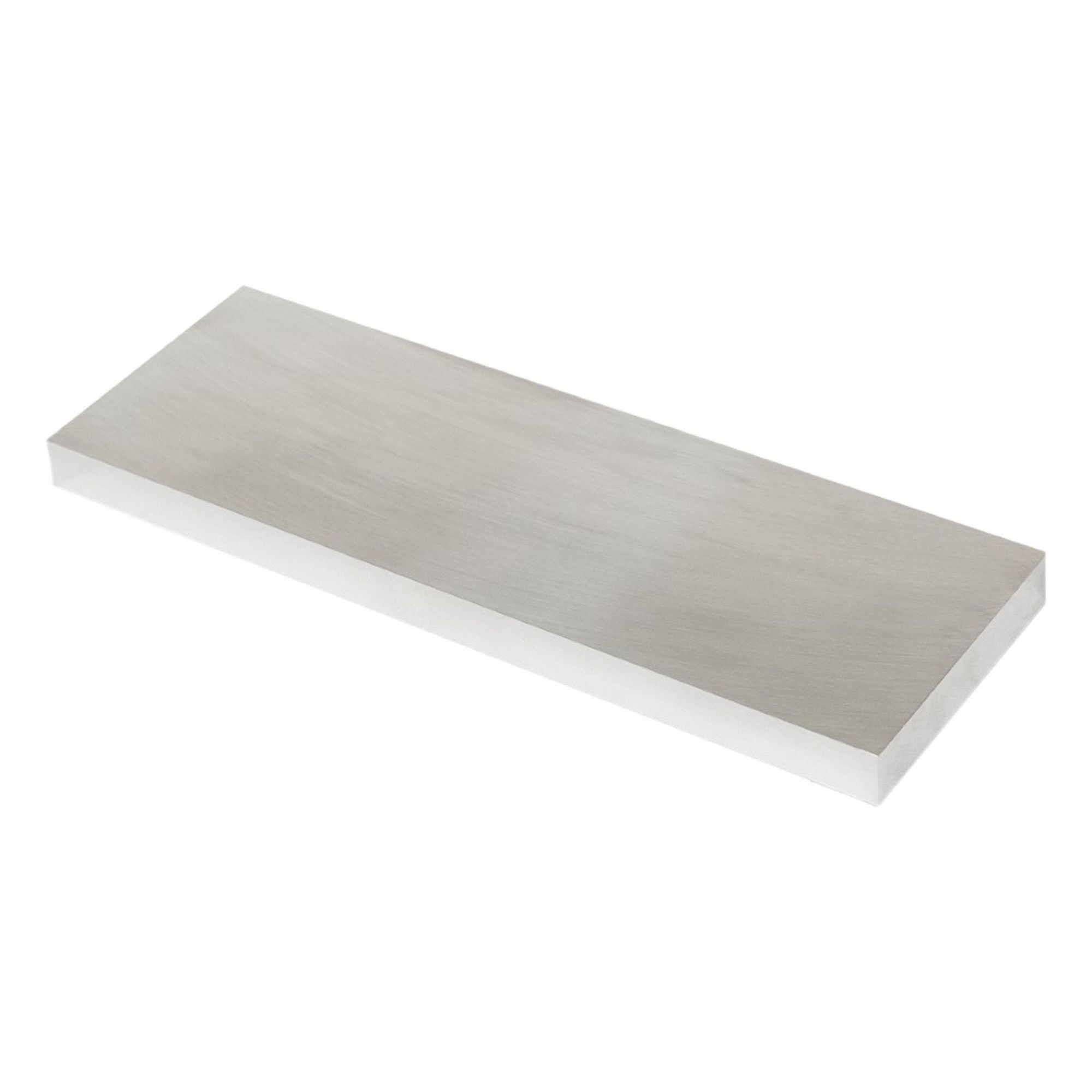Aluminum Precision Blank: 6061, T651, 2 in Thick, 8 in x 24 in (W x L), ±0.002 in, ±0.002 in