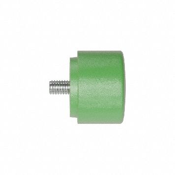 Replacement Hammer Tip: Medium Soft, Urethane, 1 in Dia, 1/4-20 Thread Size, Threaded, AM08MSTIP