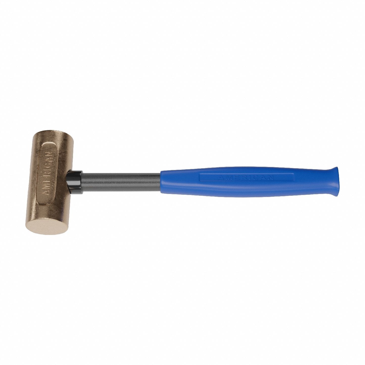Mallet: Steel Handle, 2 lb Head Wt, 1 1/4 in Dia, 3 3/4 in Head Lg, 12 in Overall Lg