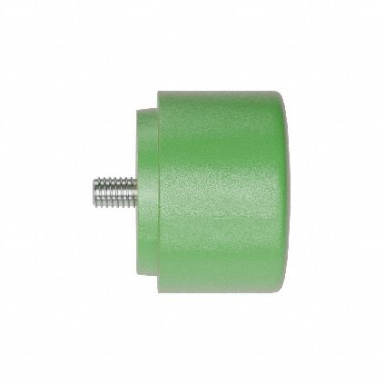 Replacement Hammer Tip: Medium Soft, Urethane, 1 1/2 in Dia, 5/16-18 Thread Size, Threaded, AM2MSTIP