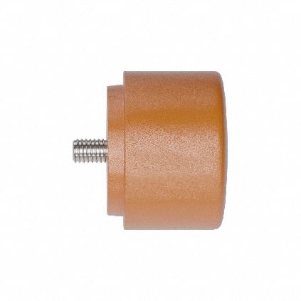 Replacement Hammer Tip: Soft, Urethane, 1 1/2 in Dia, 5/16-18 Thread Size, Threaded, Soft, AM2STIP