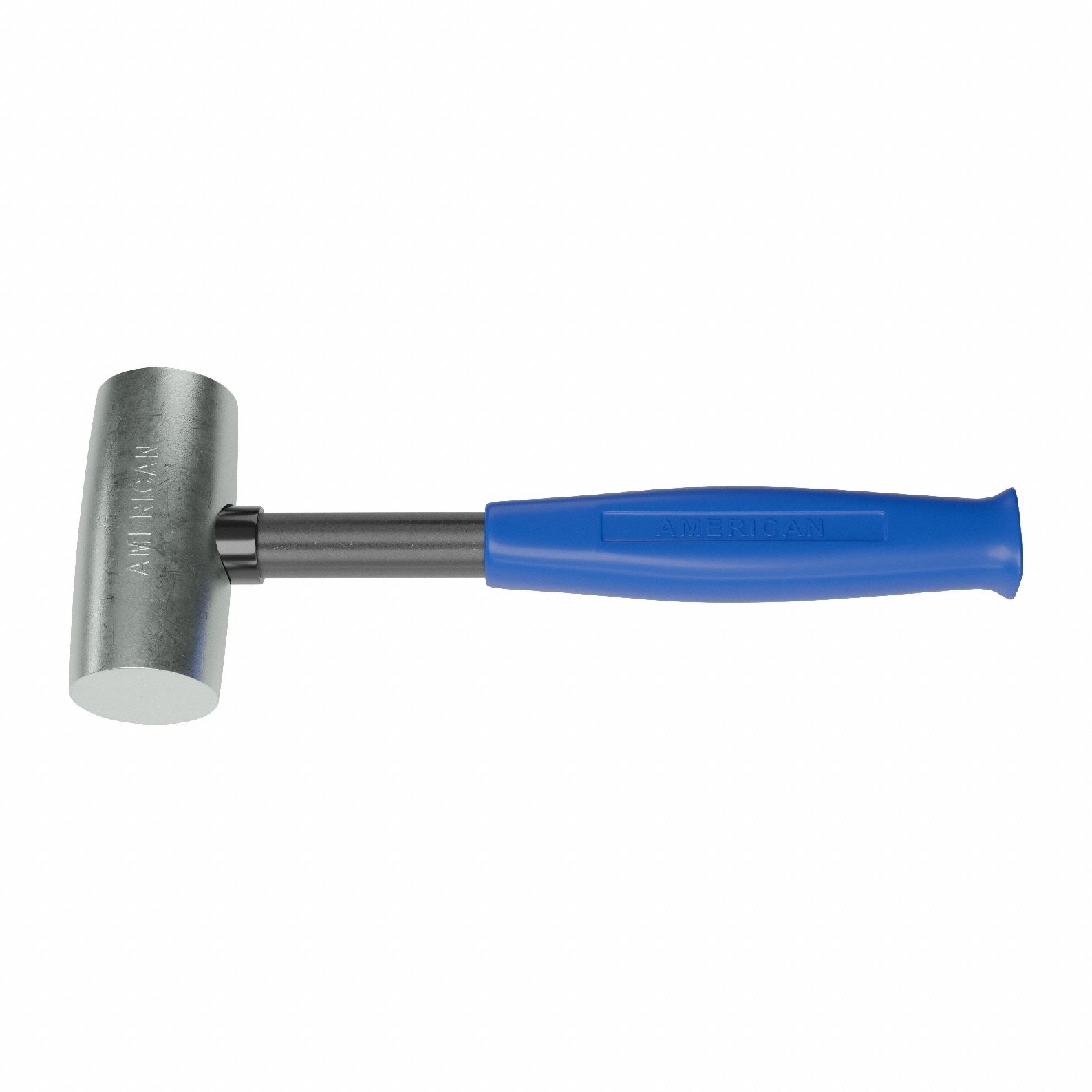 Mallet: Steel Handle, 2 lb Head Wt, 2 in Dia, 4 in Head Lg, 14 in Overall Lg