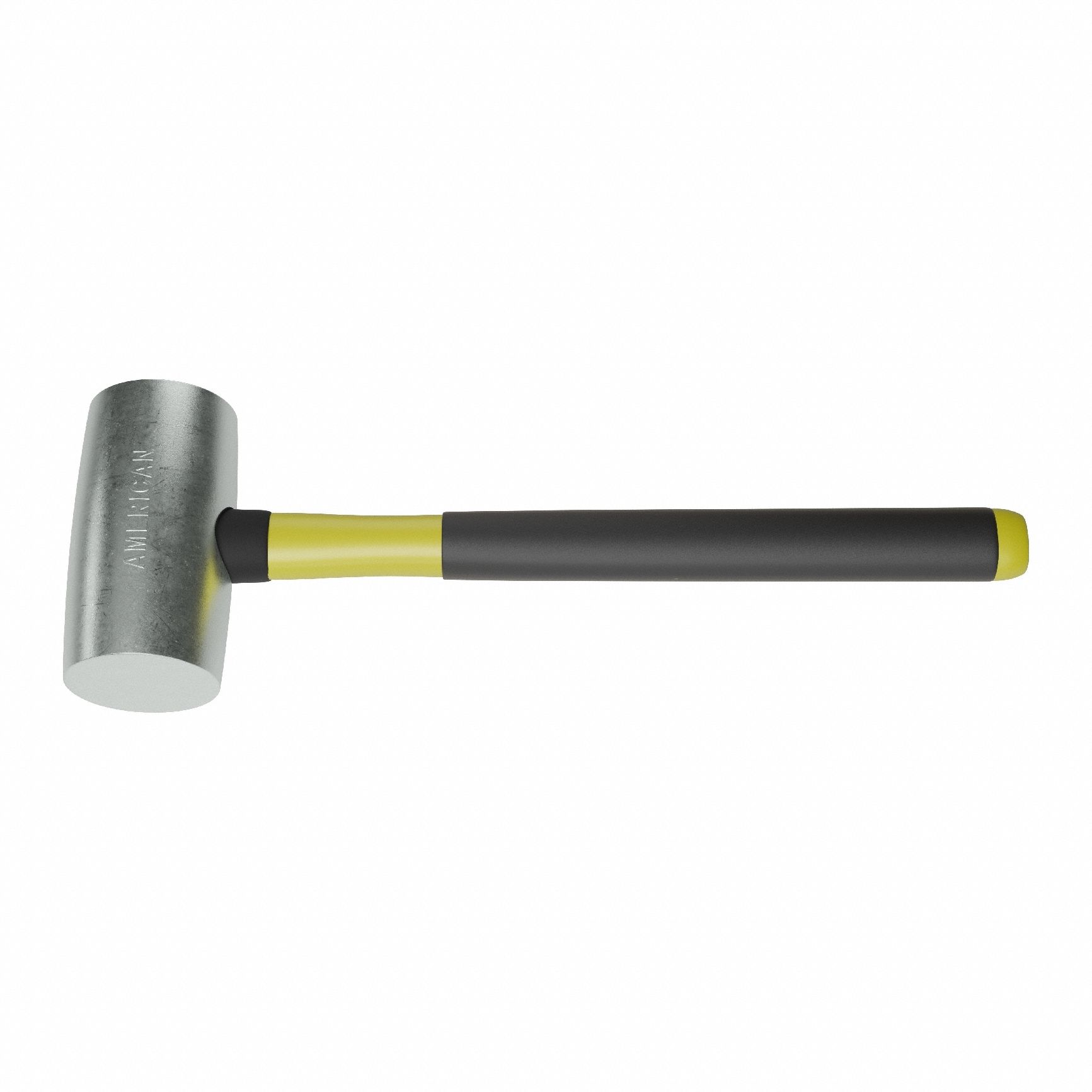 Non-Sparking Hammer: Fiberglass Handle, 2 lb Head Wt, 2 in Dia, 4 in Head Lg, 14 in Overall Lg