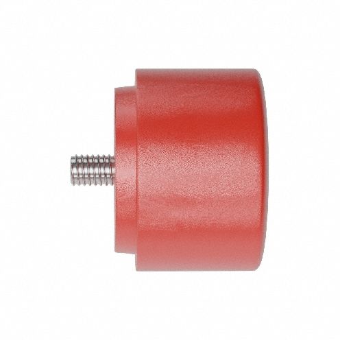 Replacement Hammer Tip: Medium Hard, Urethane, 2 in Dia, 3/8-16 Thread Size, Threaded, AM35MTIP