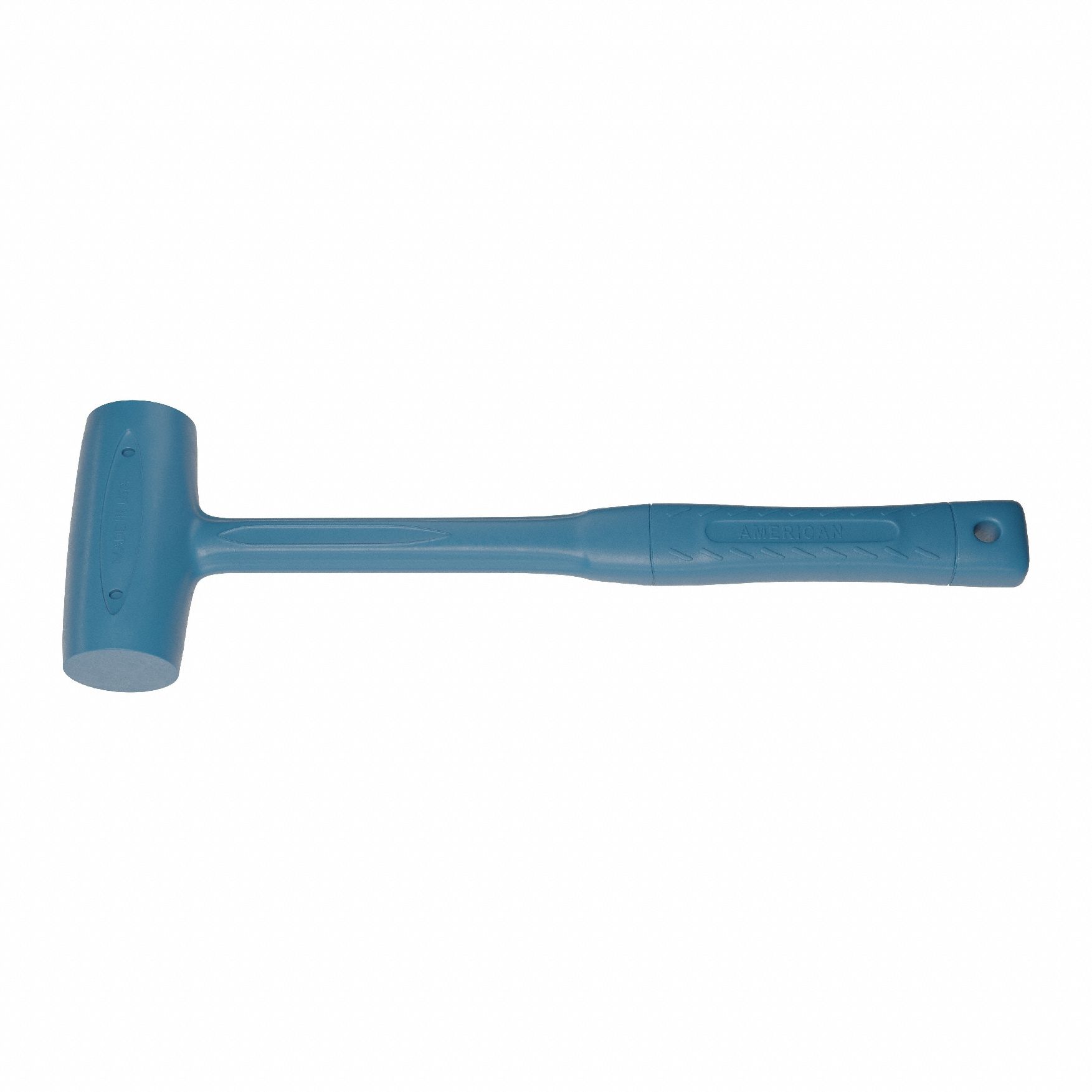 Mallet: Thermoplastic Polyurethane Handle, 3 lb Head Wt, 2 in Dia, 4 1/4 in Head Lg
