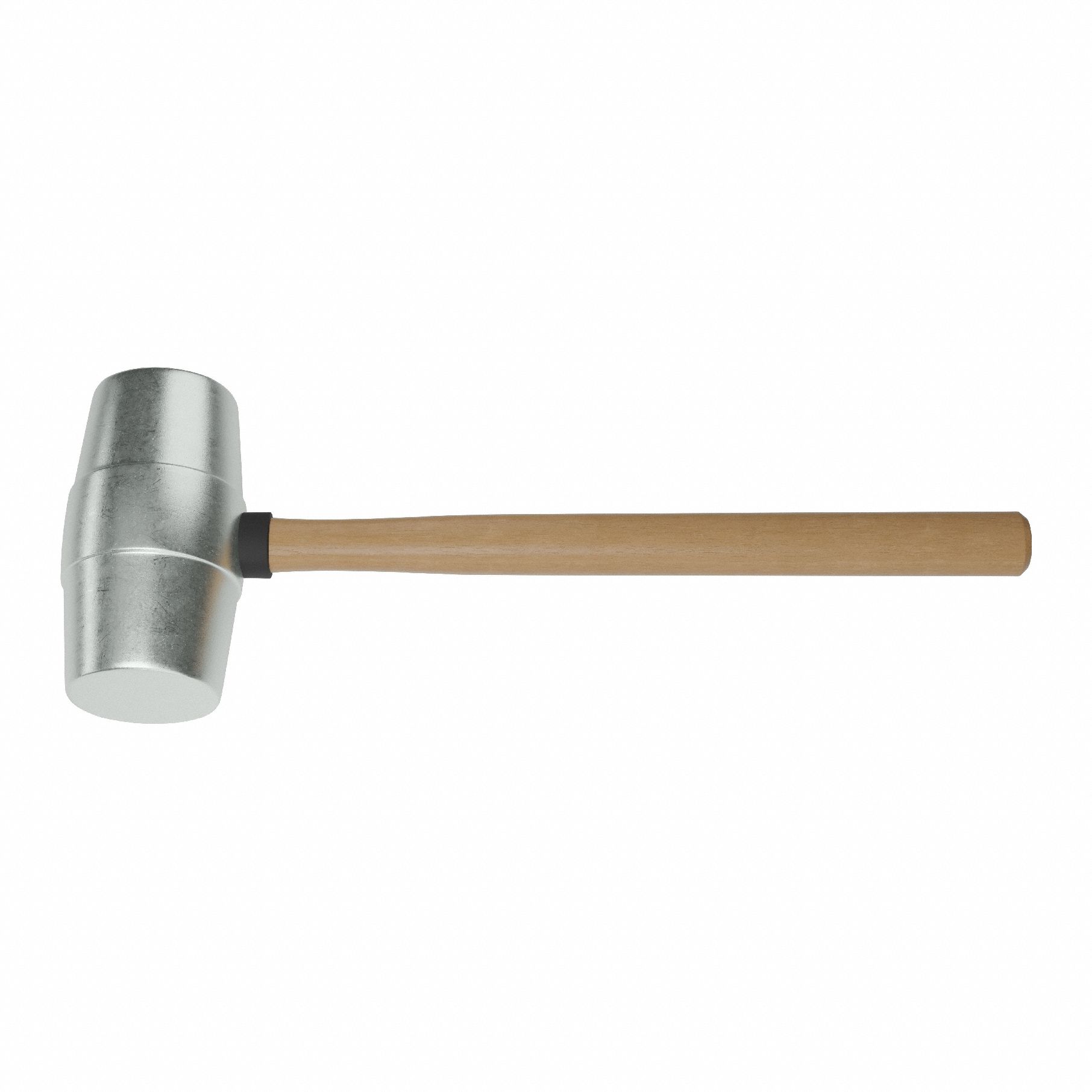 Non-Sparking Hammer: Wood Handle, 3 lb Head Wt, 2 1/4 in Dia, 5 in Head Lg, 16 in Overall Lg