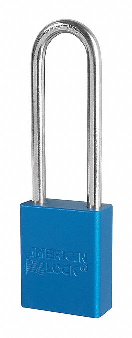 BLUE KEYED ALIKE 3INCH SHANK LOCKS