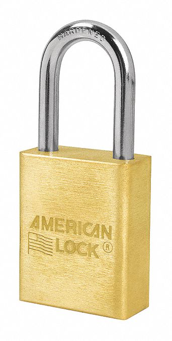 PADLOCK,KEYED ALIKE,1-1/2 IN SHACKLE