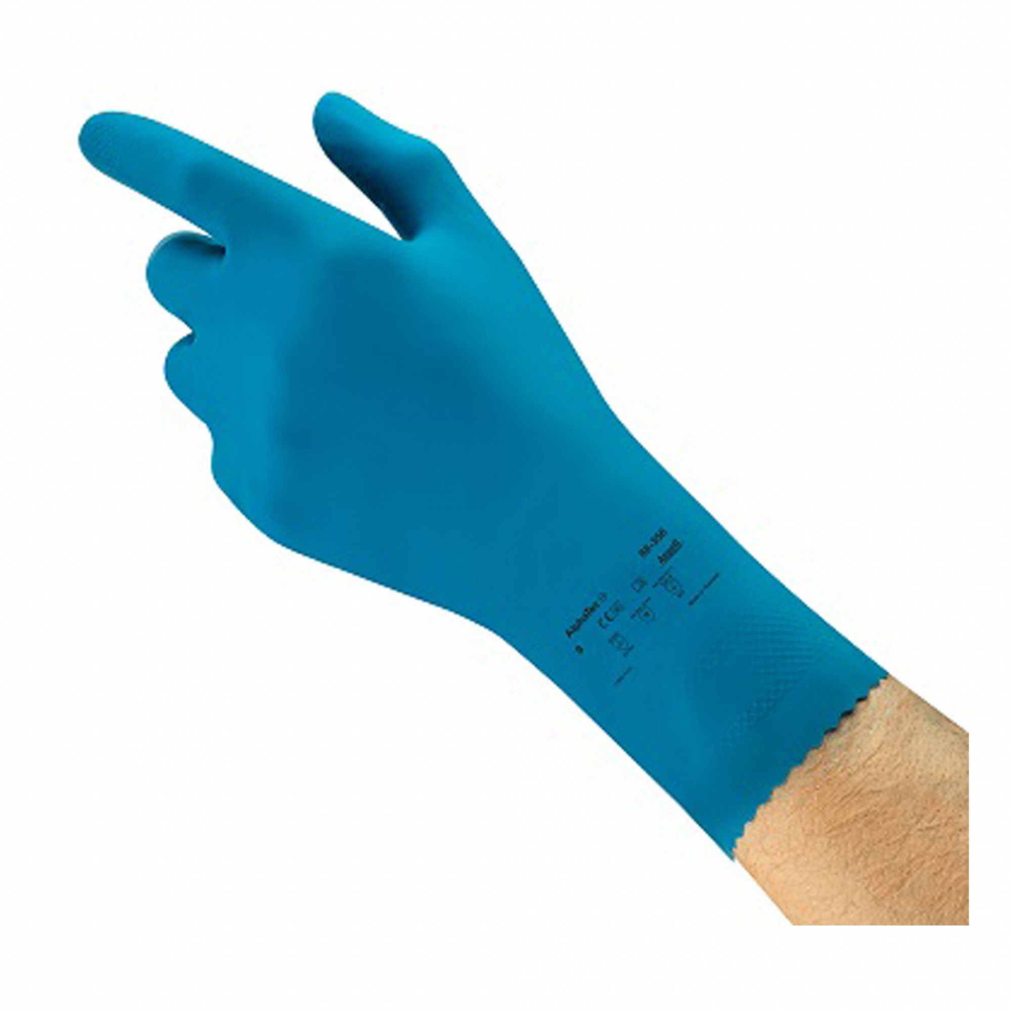 CHEMICAL RESISTANT GLOVES,BLUE,XL/10,PR