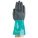 CHEMICAL PROTECTION GLOVES, GAUNTLET CUFF, SZ XL/10, 12 IN L/13 MIL THICK, GRN/GREY/BLK, NITRILE