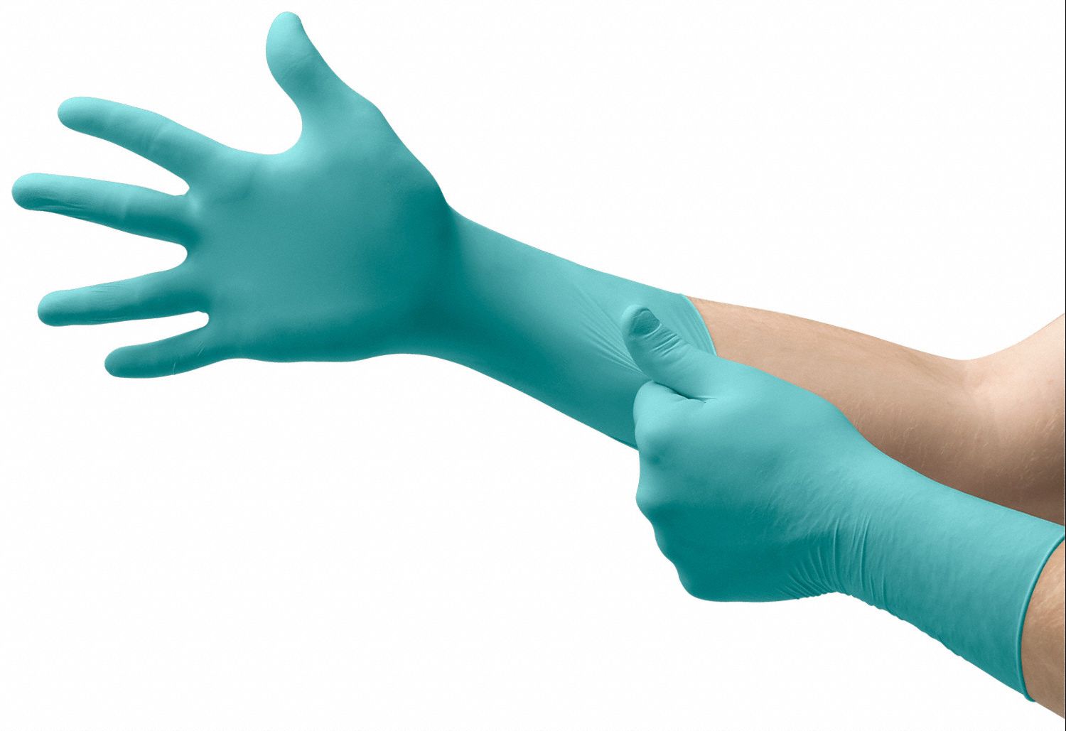 MICROFLEX TOUCHNTUFF 93-700 CLEANROOM GLOVES, GRN, 8.5-9, NITRILE