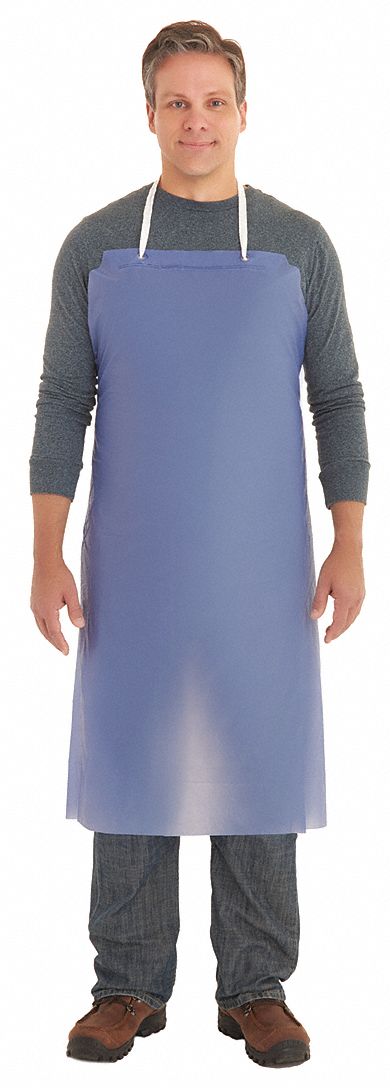 BIB APRON,BLUE,44" L X 33" W,UNIVERSAL