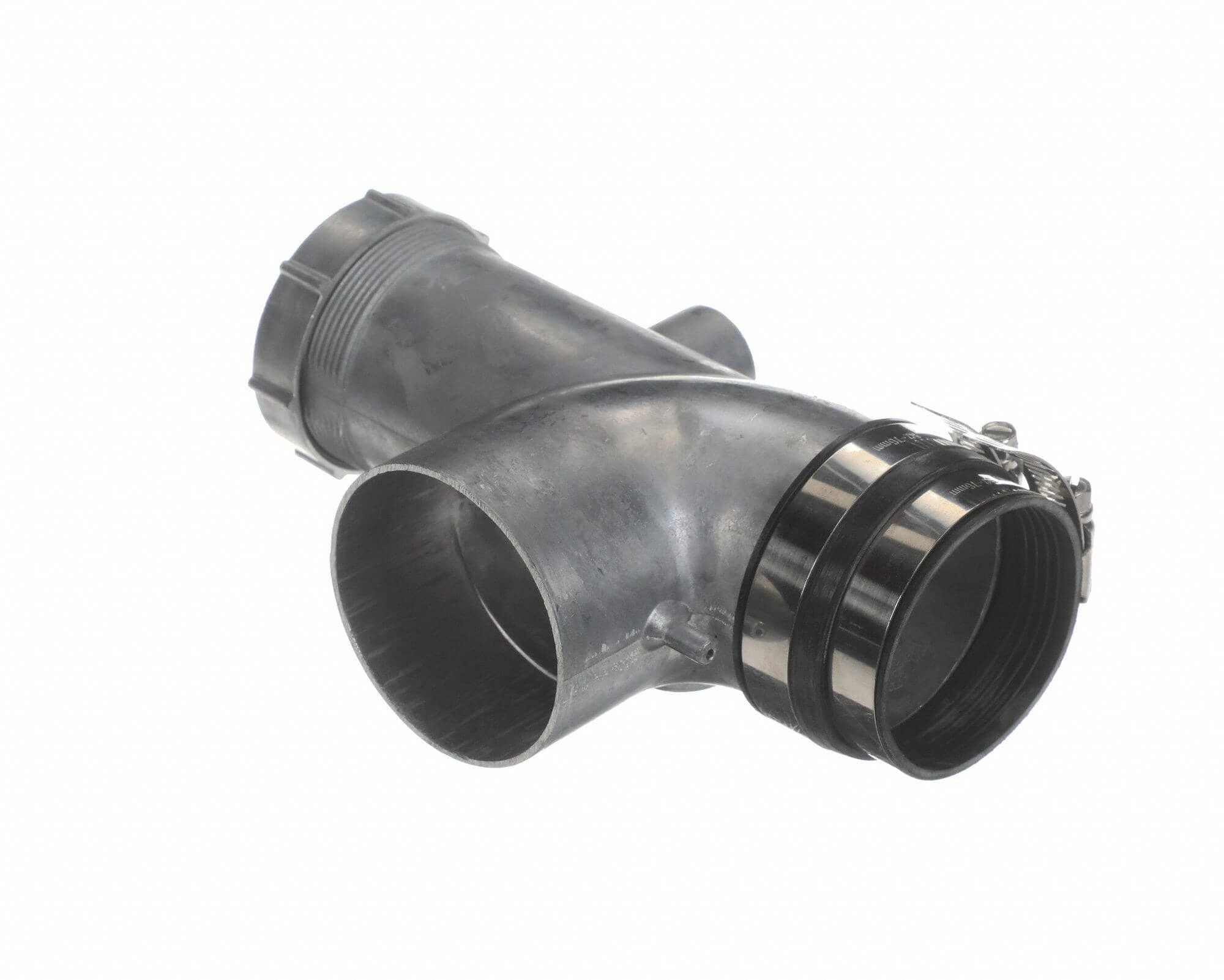 Exhaust/Condensate Elbow: 2 in Connection Size, 10.5 in x 10.5 in x 6.5 in, Aluminum