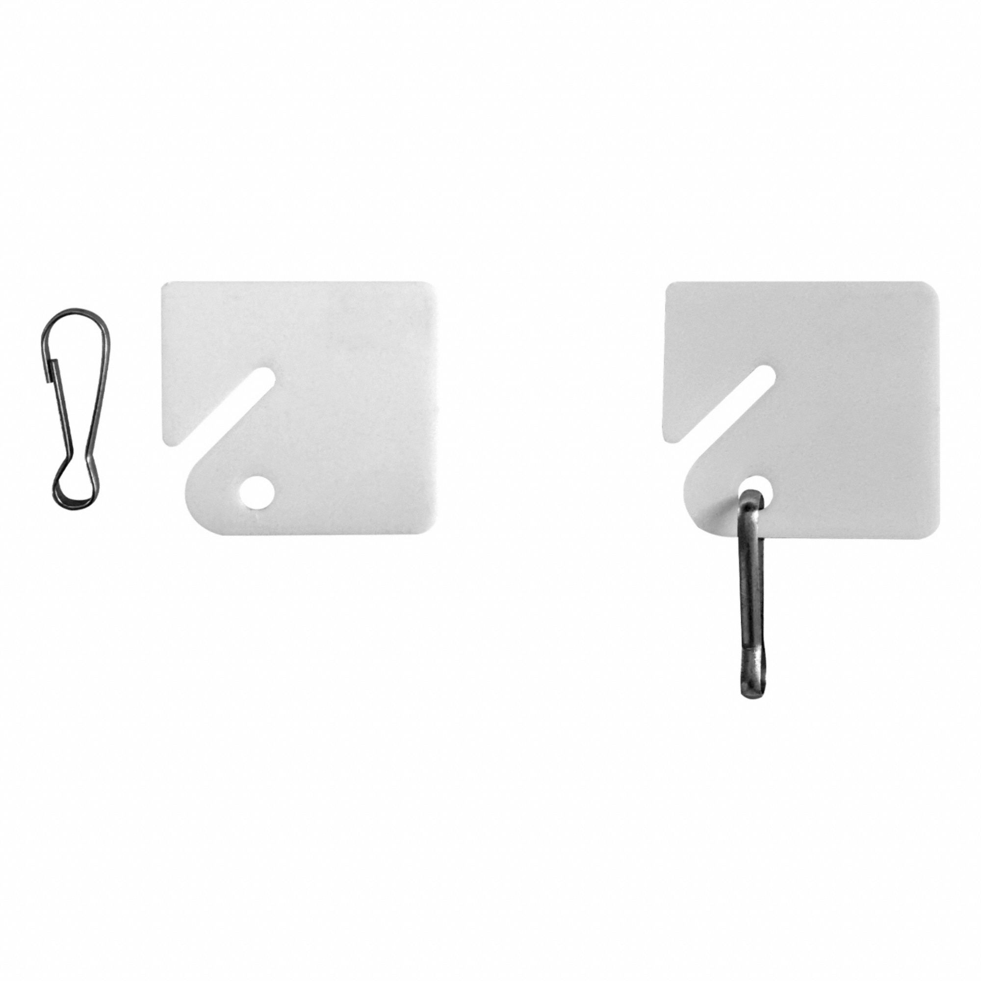 ネームタグ vita#104 100 Key Tags, Square-Slotted, Key Tag - 33J887|33J887 - Grainger
