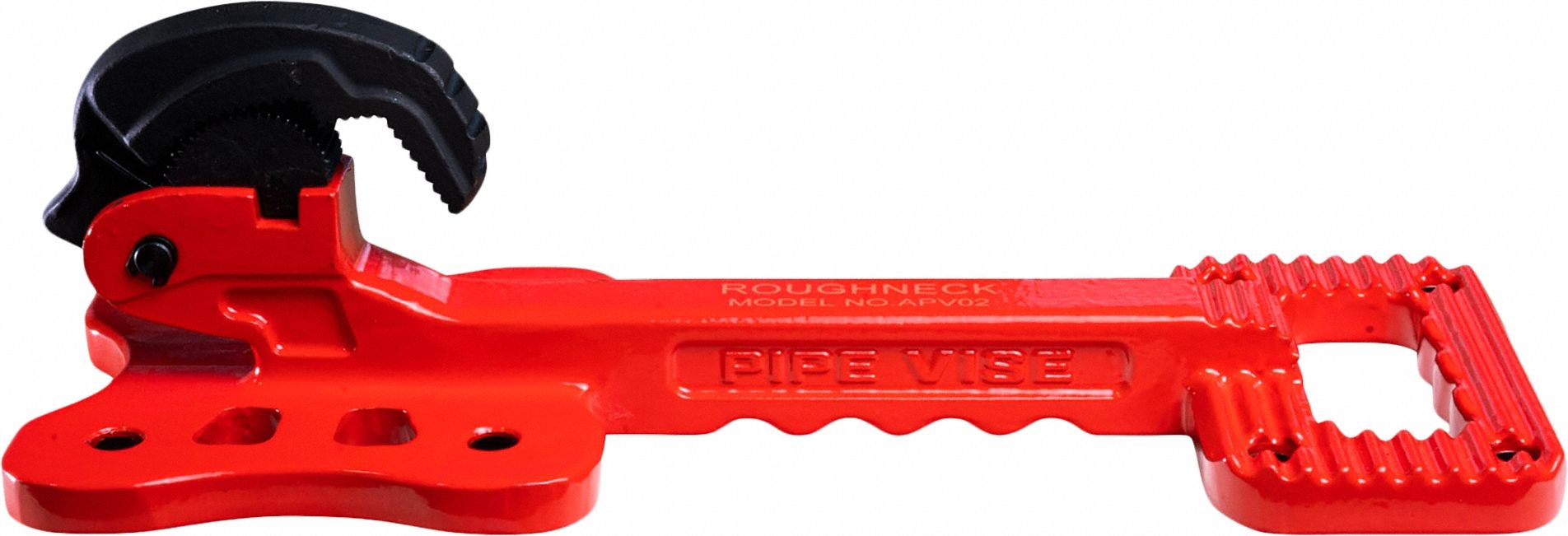 Portable Vise: Uncovered, High Vis, 1 in Jaw Face Wd, 1/4 in Max Jaw Opening, 2 in Throat Dp