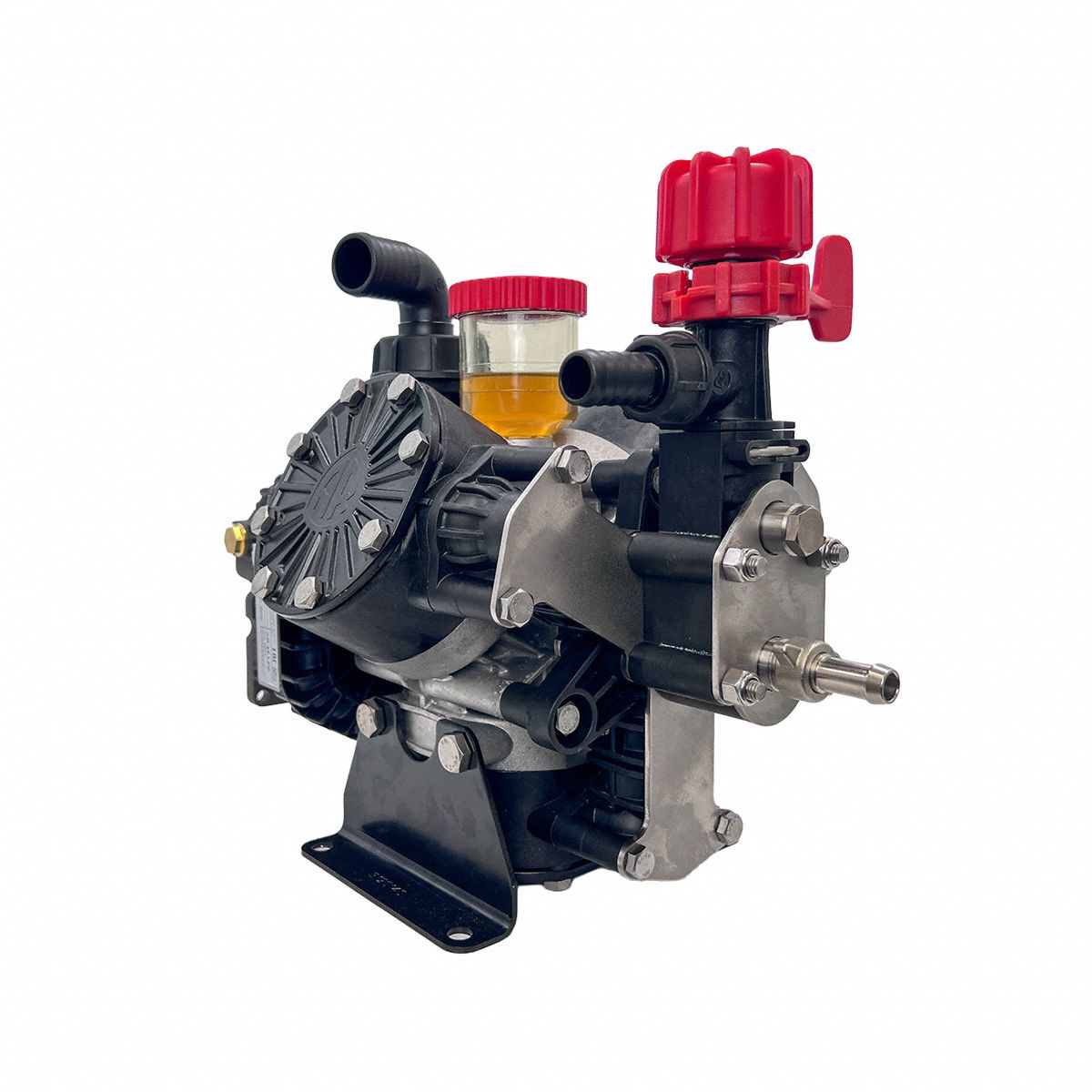 Diaphragm Pump: 290 psi Max. Discharge Pressure, 11.4 gpm Max Flow, 1/2 in Barbed